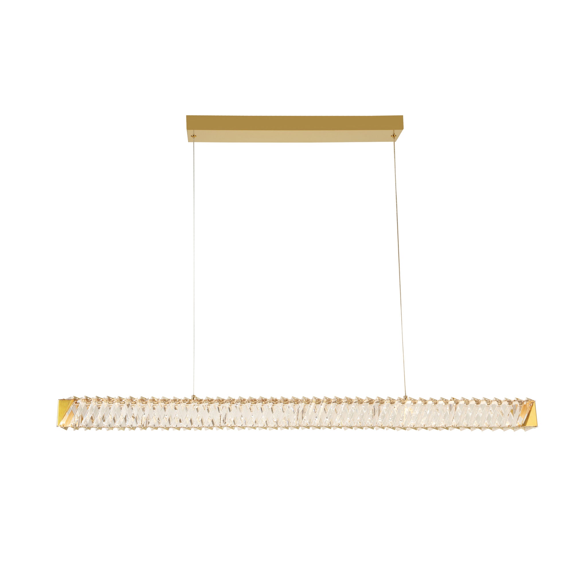Golden Ratio 43 in LED Crystal Linear Pendant