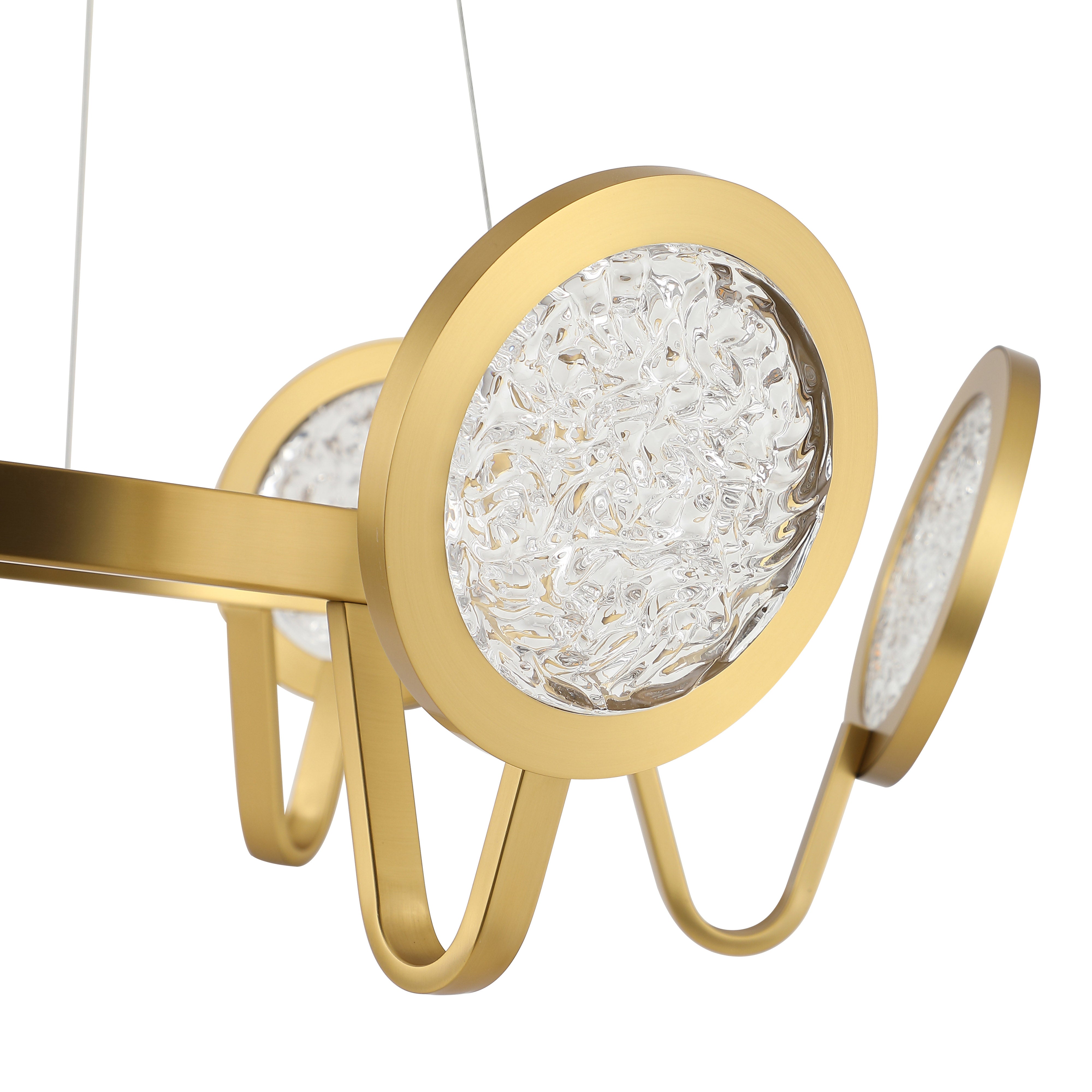 Sherlock 6 Light Pendant - Satin Brass