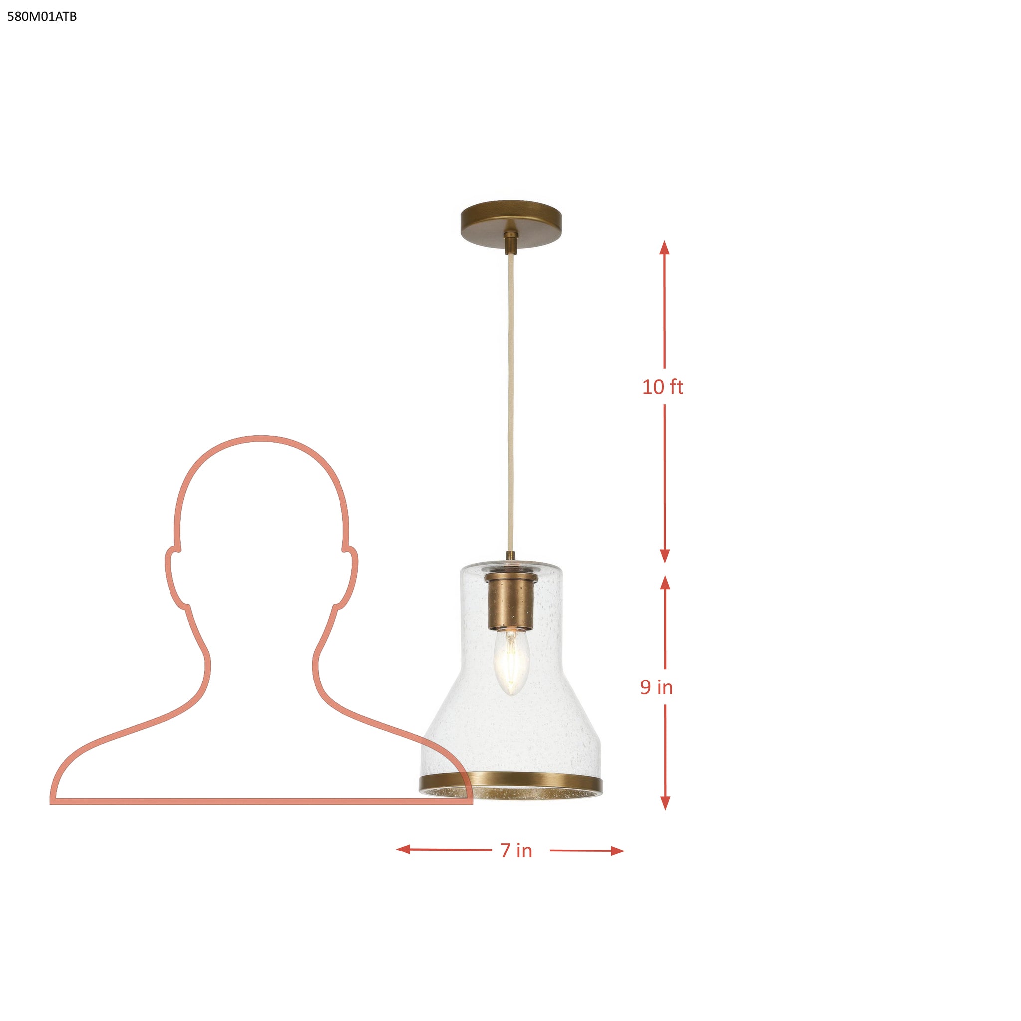 Alicia 1 Light Mini-Pendant - Matte Black