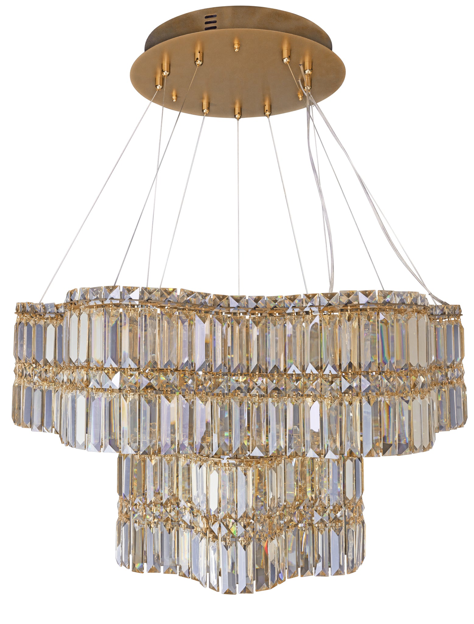 Double Standard 32 inch Dimmable LED Pendant