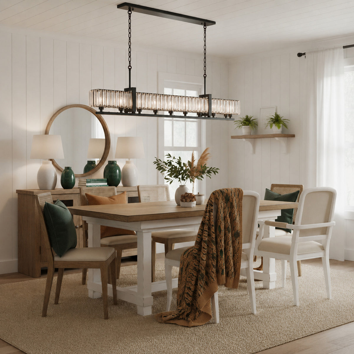 Framework 10 Light Dimmable Linear Pendant