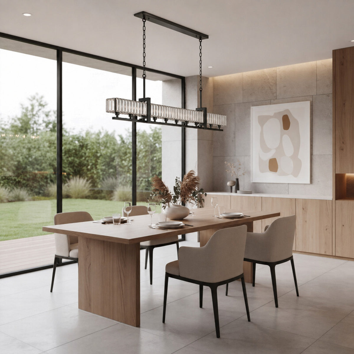 Framework 10 Light Dimmable Linear Pendant