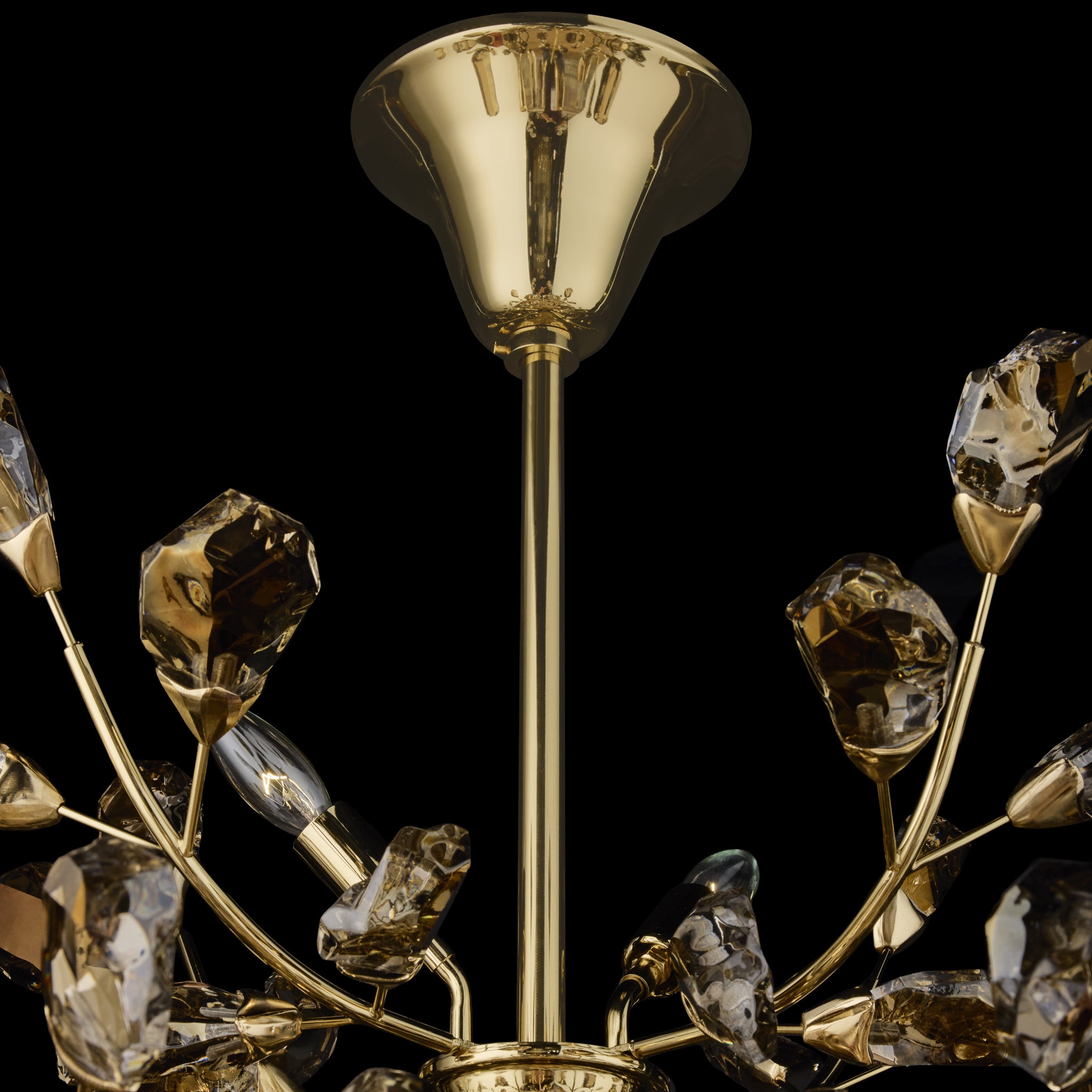 Golden Thicket 9 Light Dimmable Pendant - Polished Gold