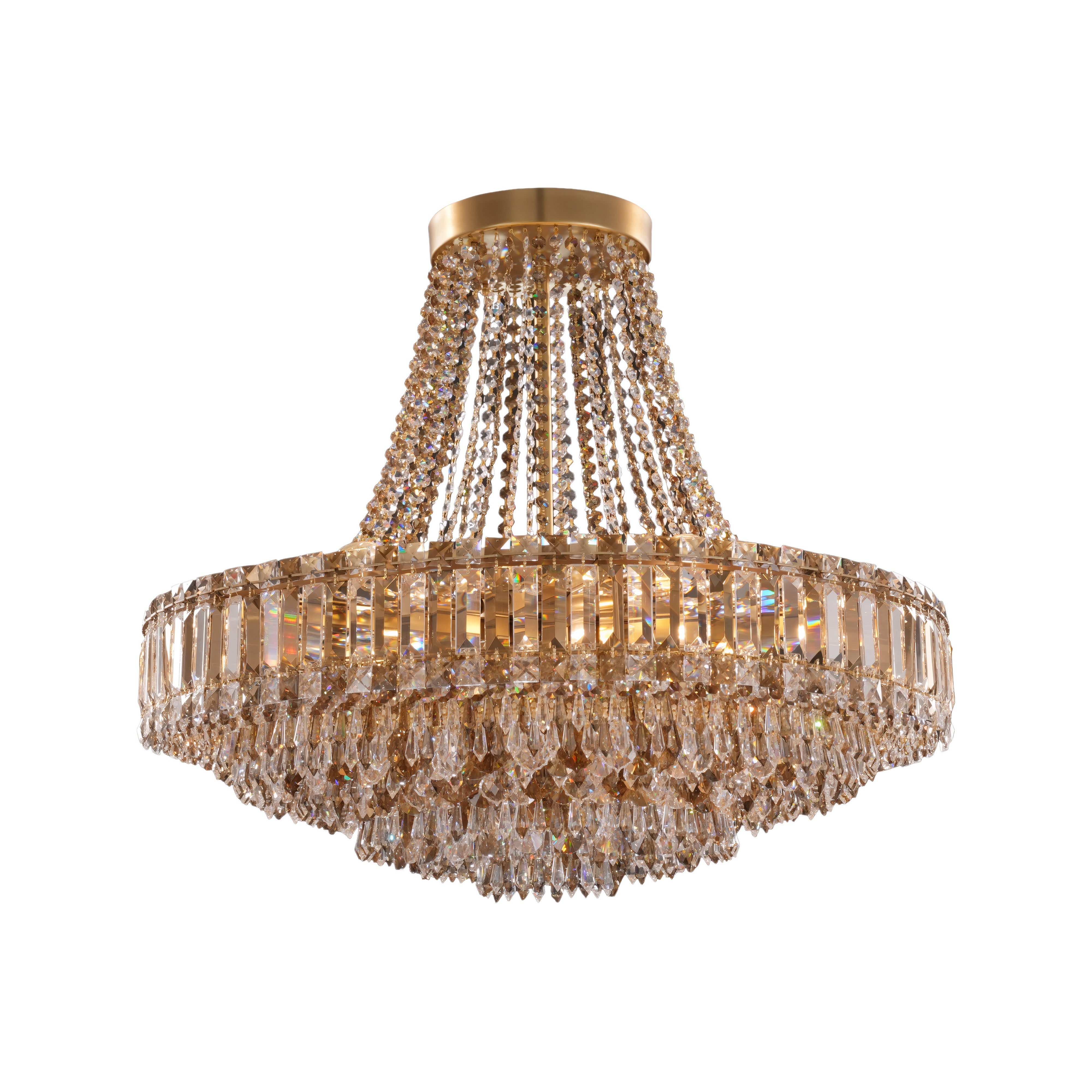 Ain't She Grand 20 Light Chandelier - Satin Gold