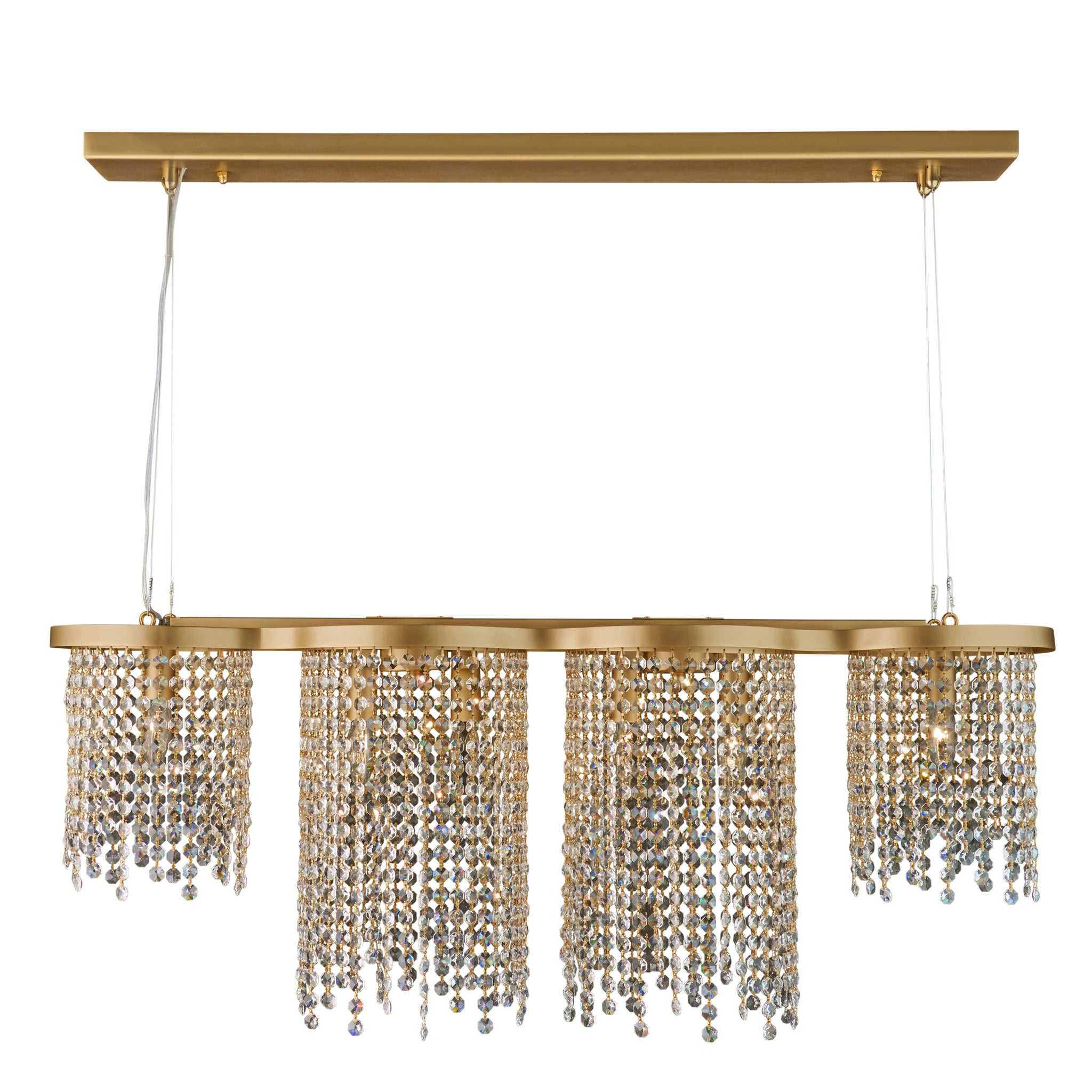 Deco Drippy 39-inch Dimmable Linear Dining Pendant