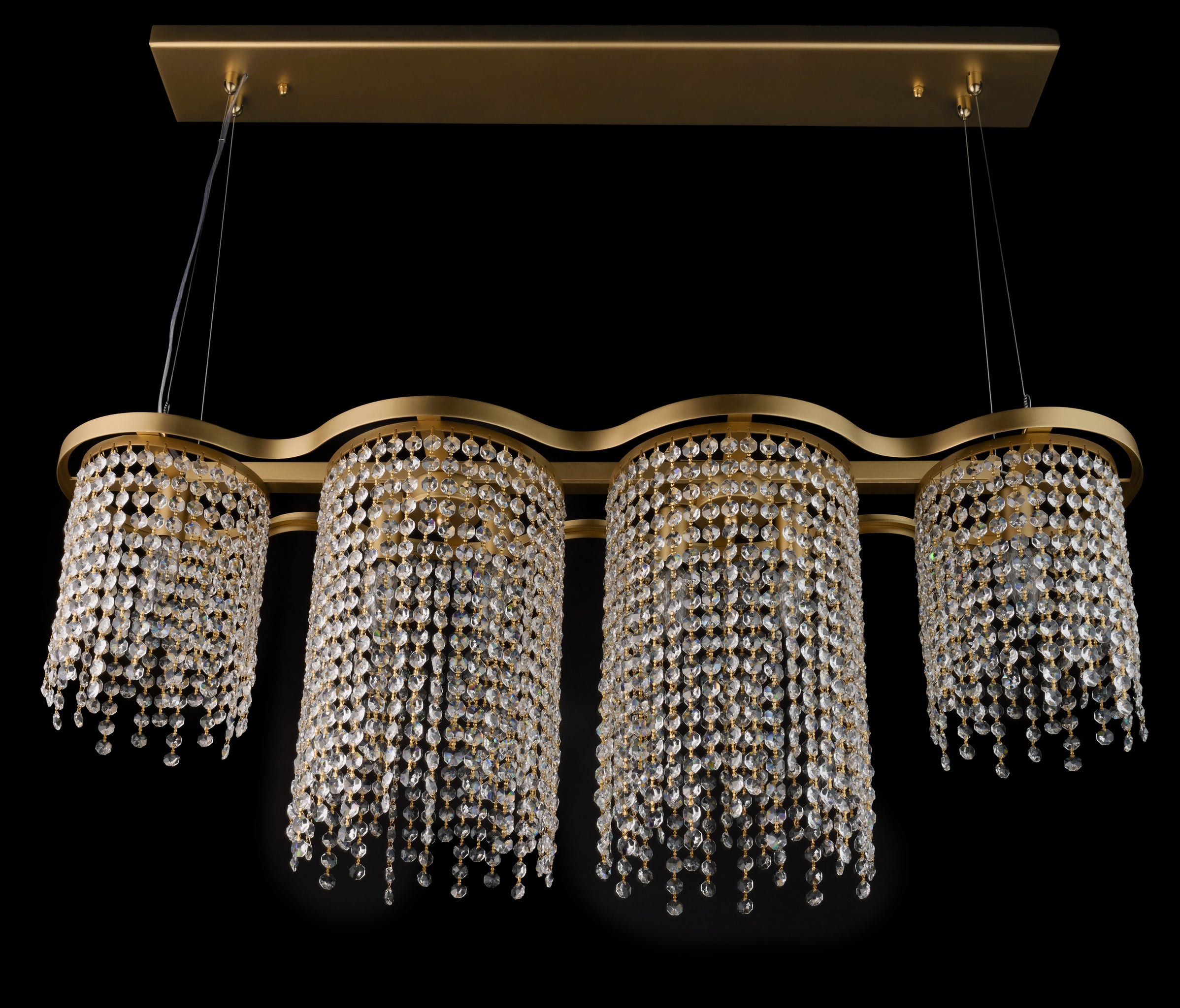 Deco Drippy 39-inch Dimmable Linear Dining Pendant