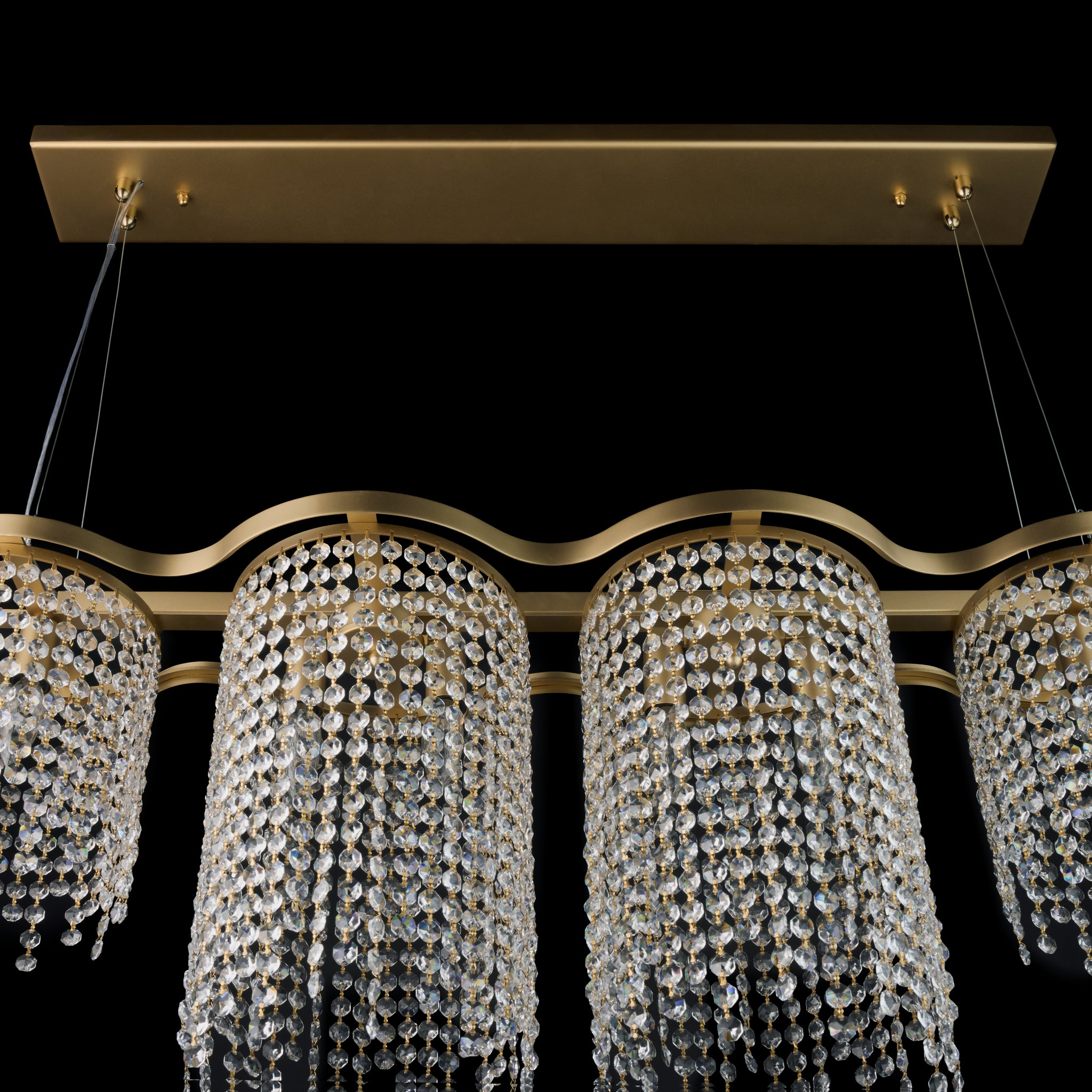 Deco Drippy 39-inch Dimmable Linear Dining Pendant