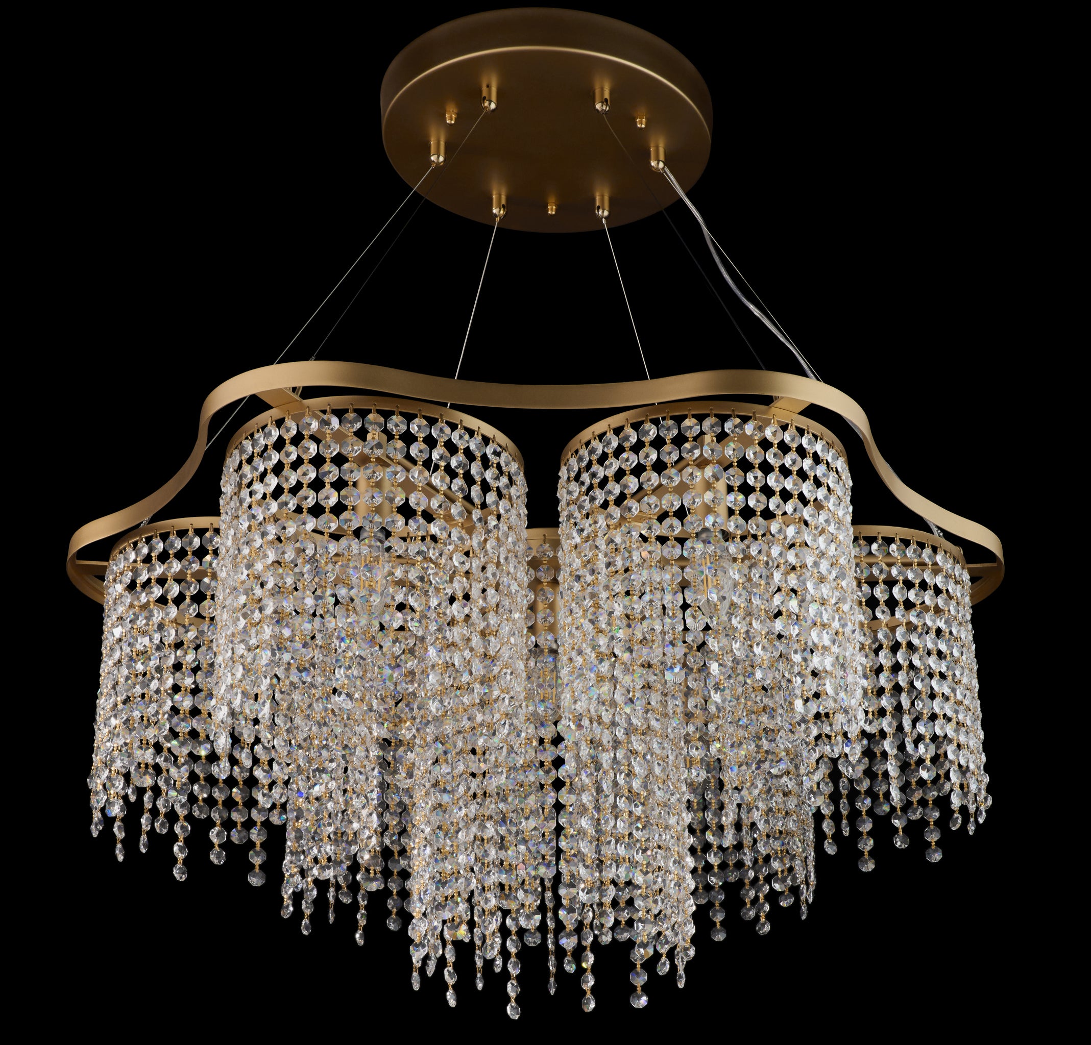 Deco Drippy 7 Light Dimmable Dining Pendant Chandelier