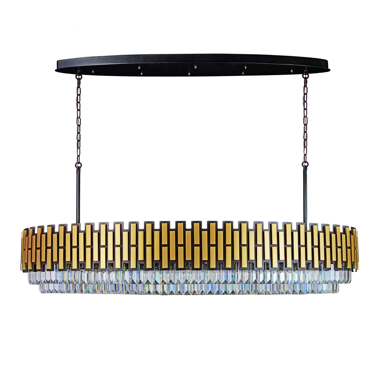 Black Tie 16 Light Dimmable Linear Pendant
