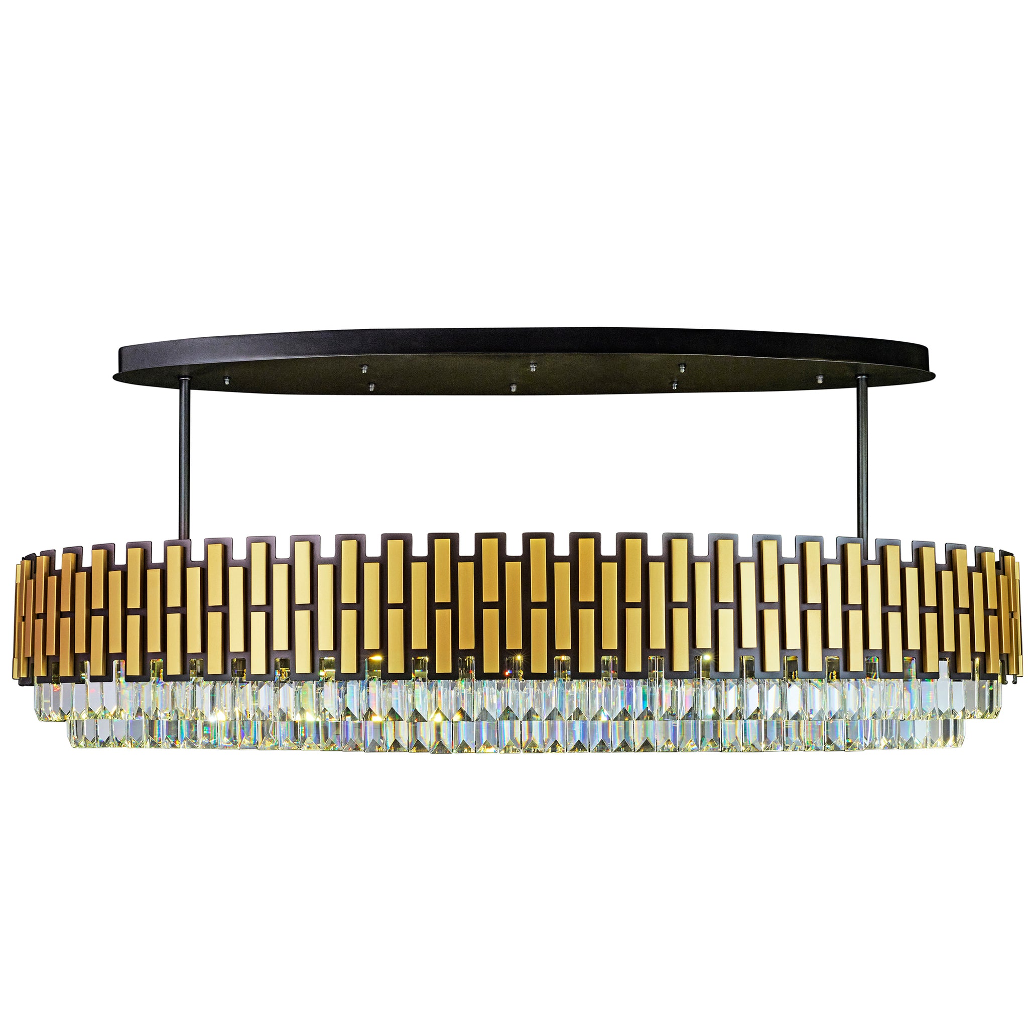 Black Tie 16 Light Dimmable Linear Pendant