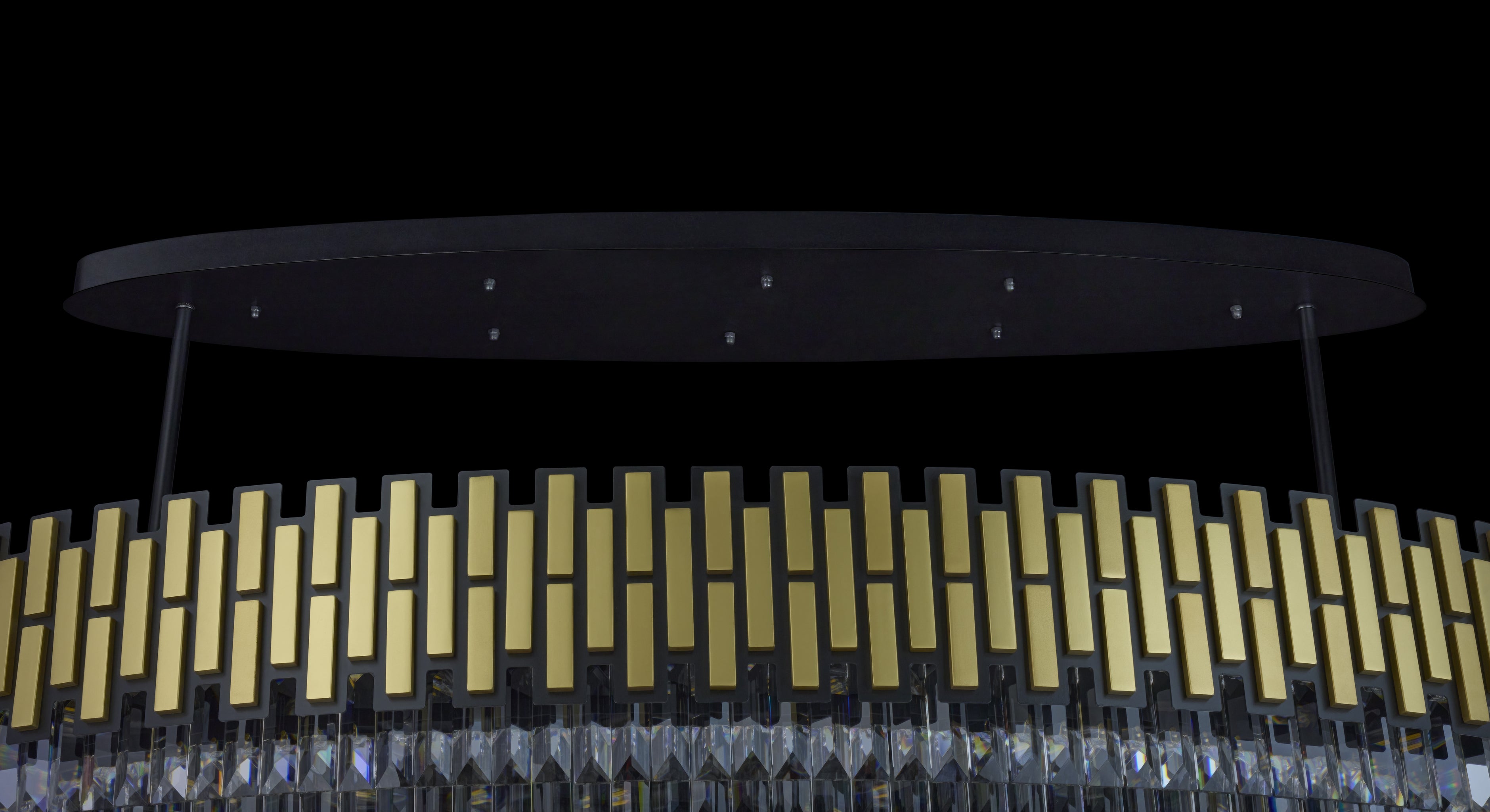Black Tie 16 Light Dimmable Linear Pendant