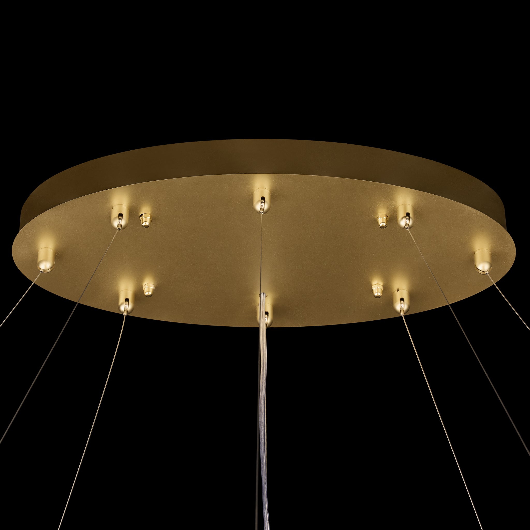 Gilded Stage 10 Light Dimmable Linear Pendant
