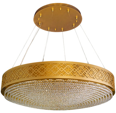 Gilded Stage 16 Light Dimmable Pendant Chandelier
