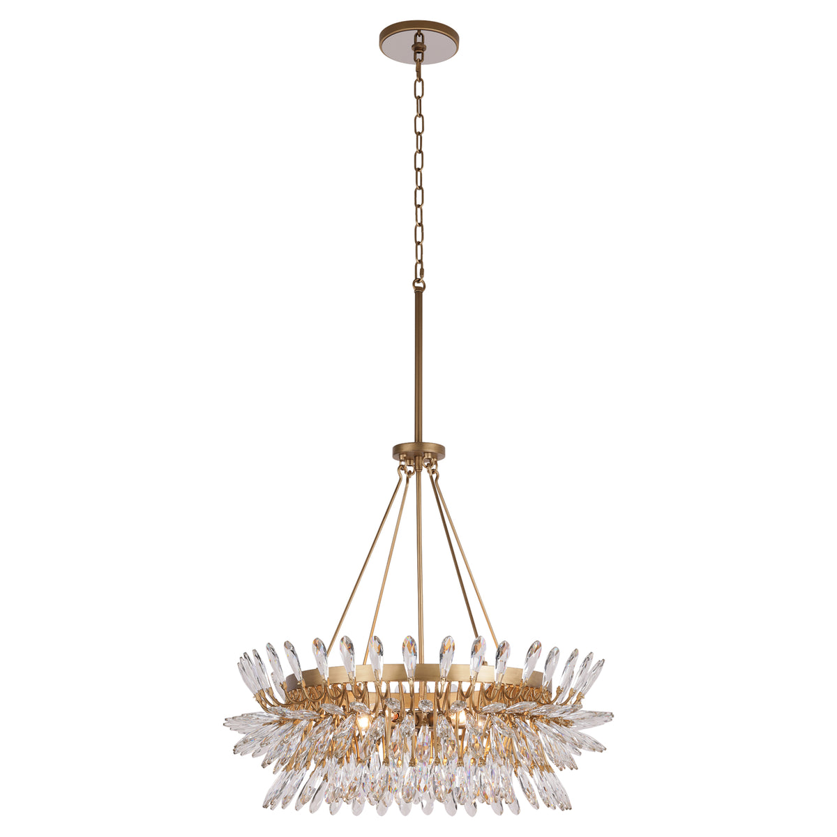 The Royal Treatment 5 Light Chandelier - Brass Kisser