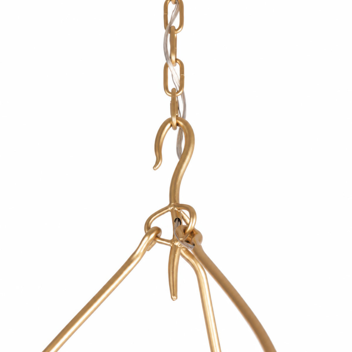 Petal to the Metal 6 Light Chandelier - French Gold