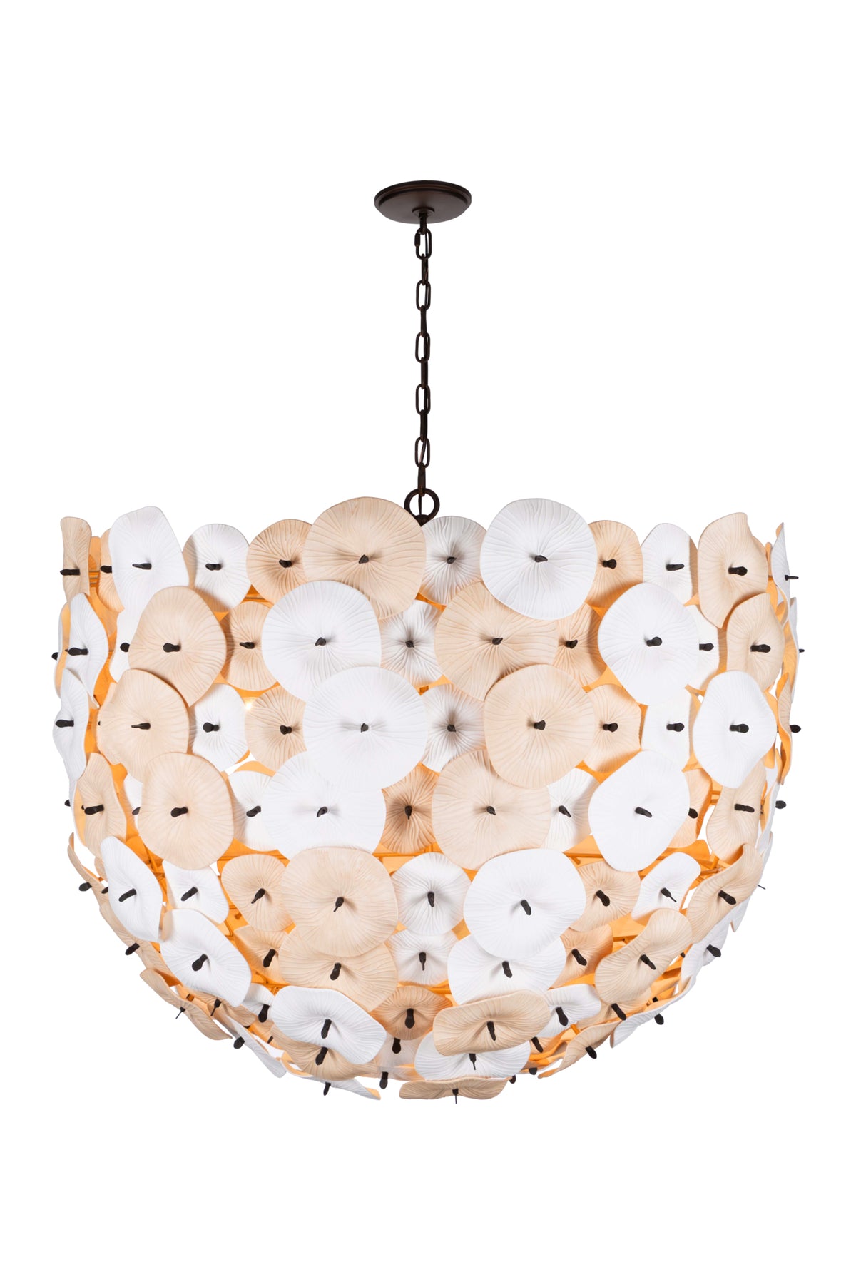 Full Bloom Porcelain 10 Lights Pendant