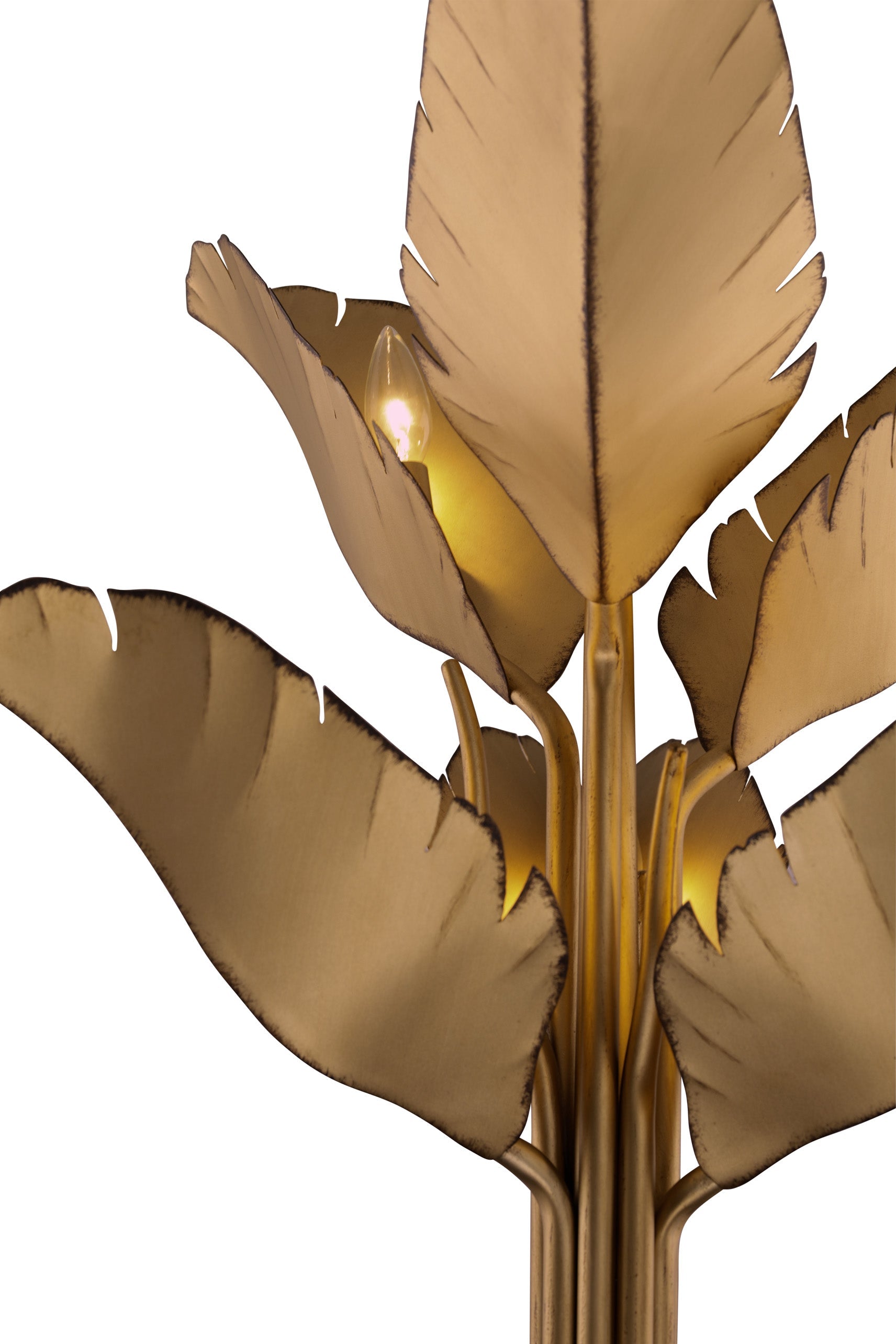 Banana Leaf 6-Light Chandelier - Natural Green