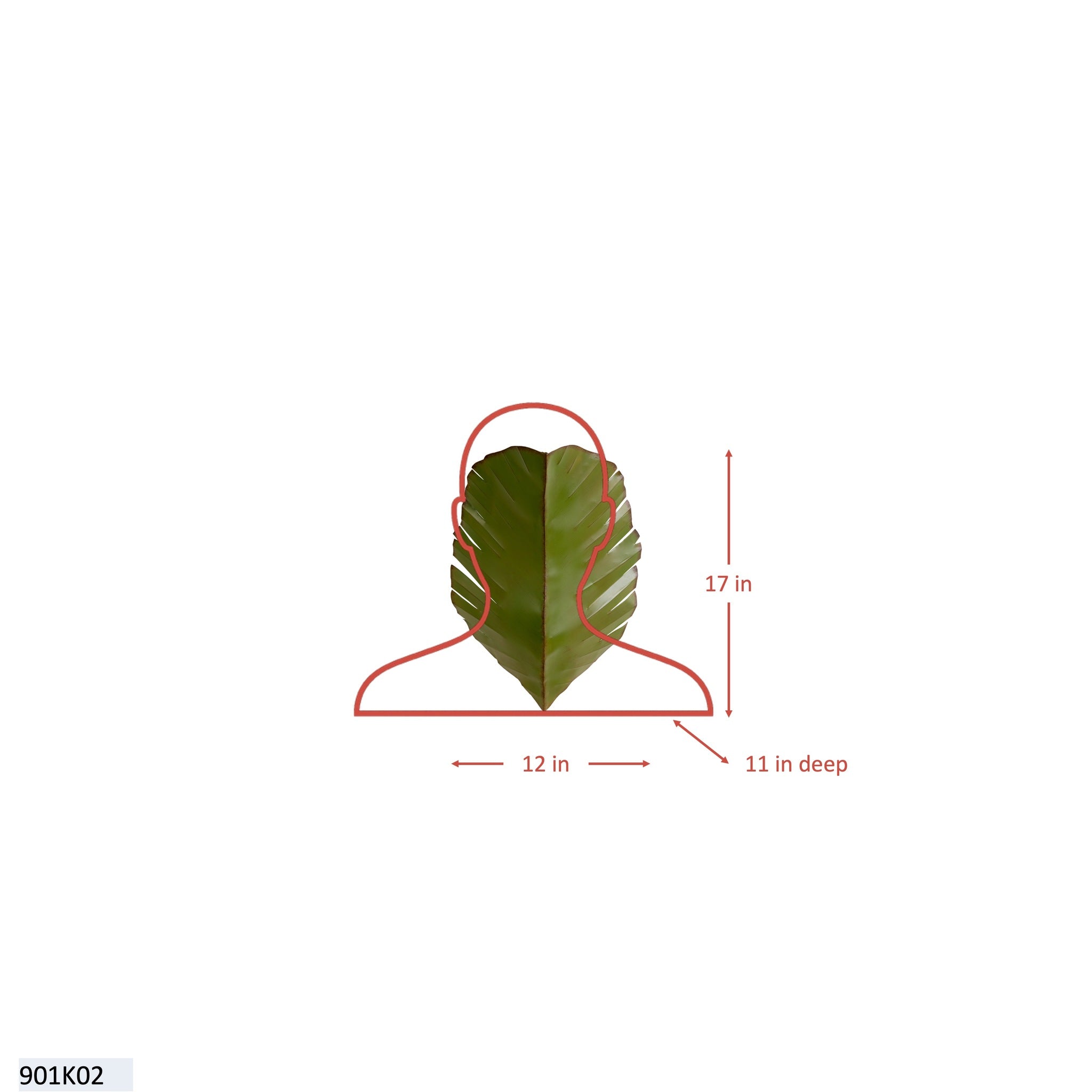 Banana Leaf 2 Light Sconce