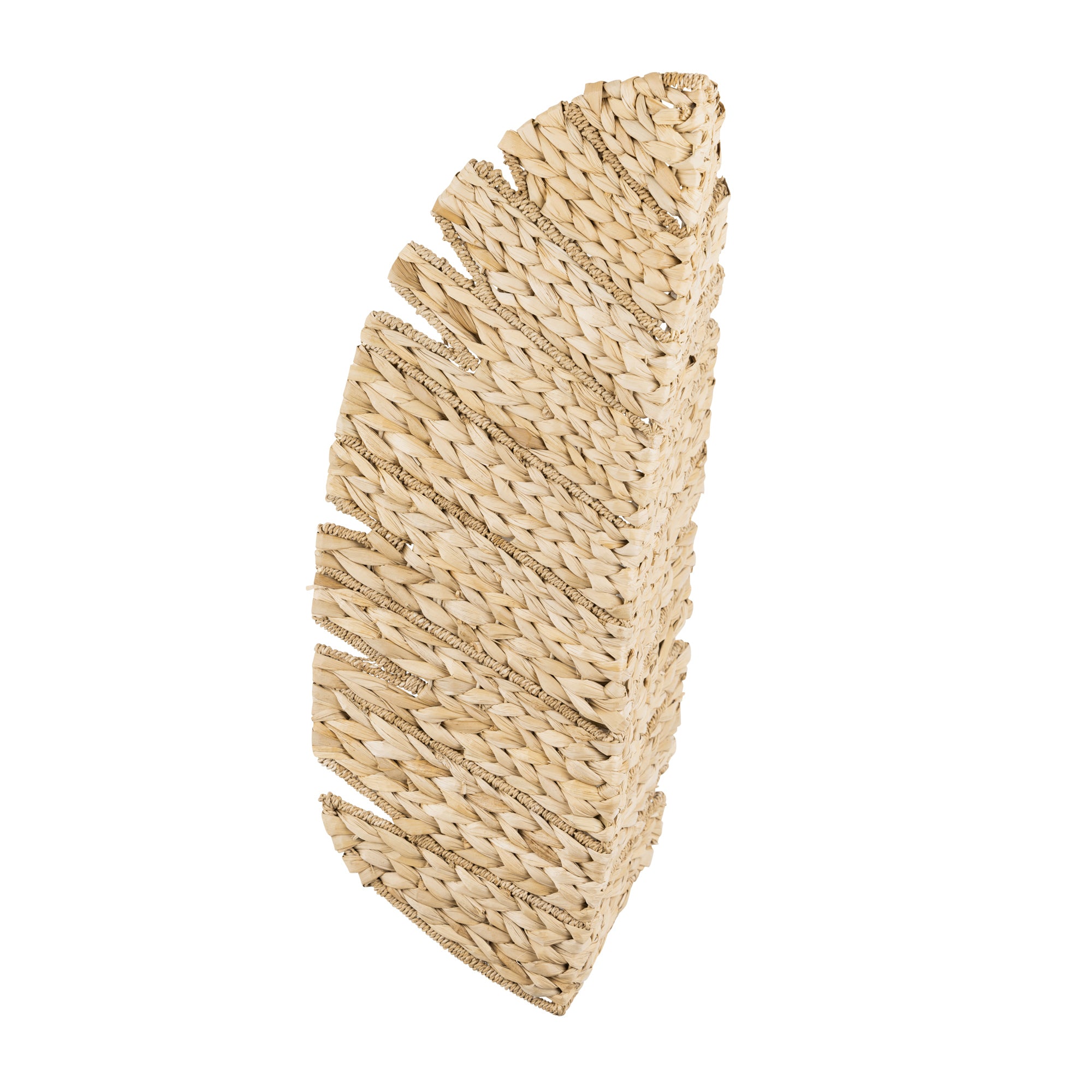 Banana Leaf 3 Light Sconce - French Gold/Natural Seagrass