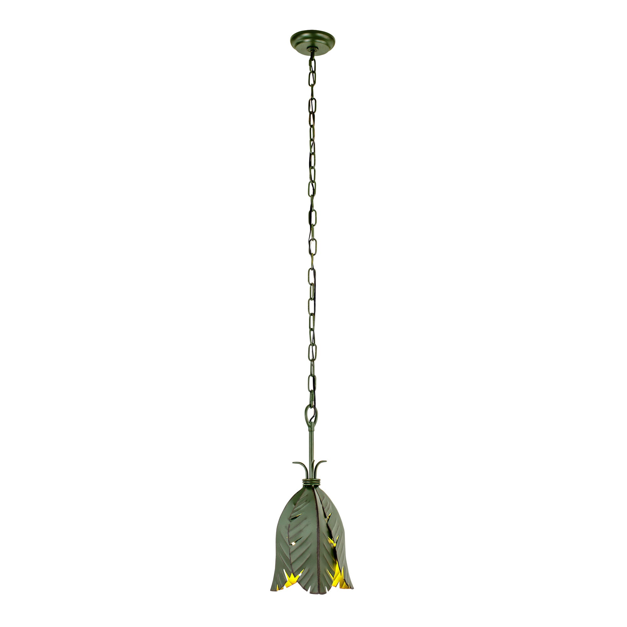 Banana Leaf 1-Light Mini Pendant - Banana Leaf