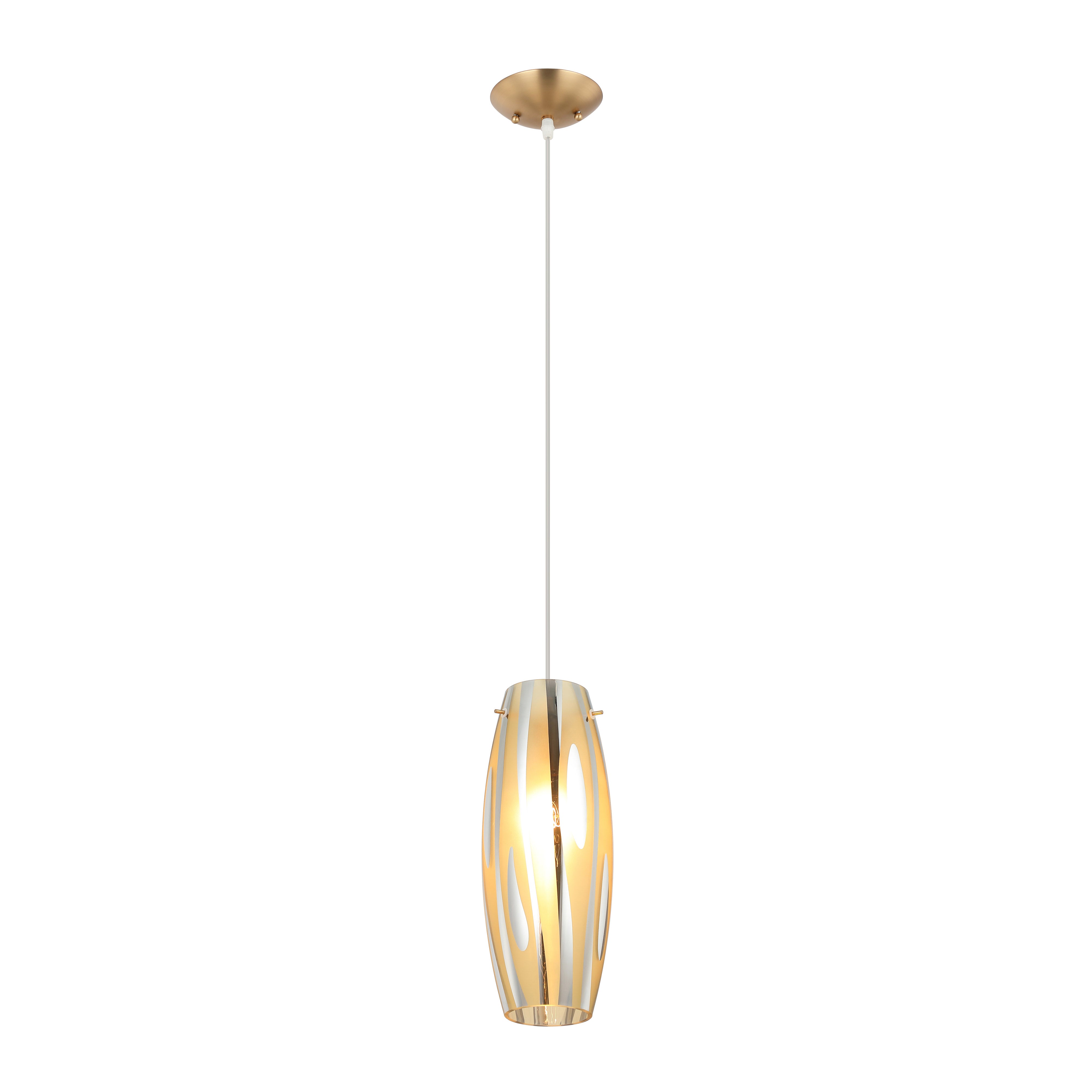 Chroman Empire 1-Light Mini Pendant - Satin Gold