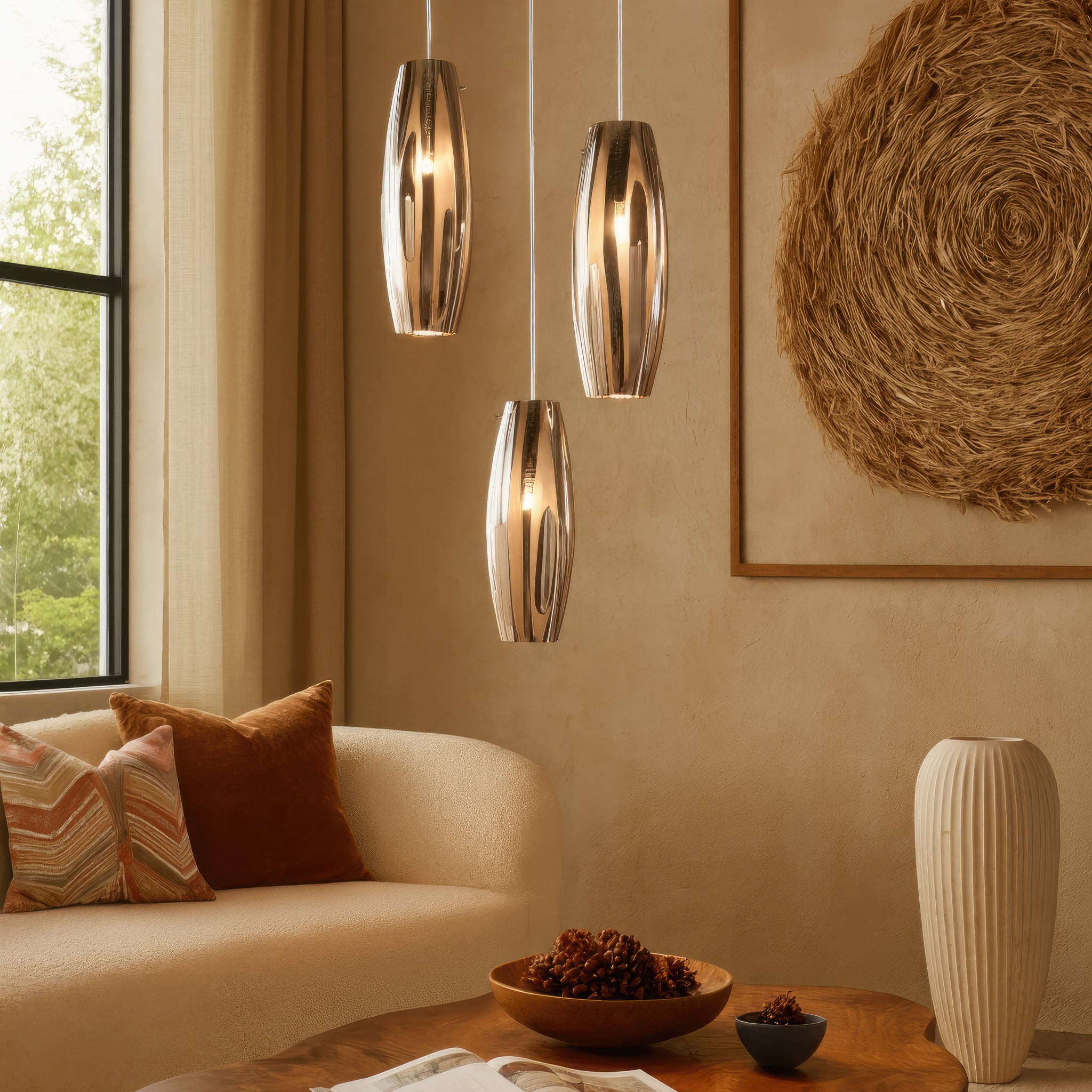 Chroman Empire 1 Light Mini Pendant - Chrome