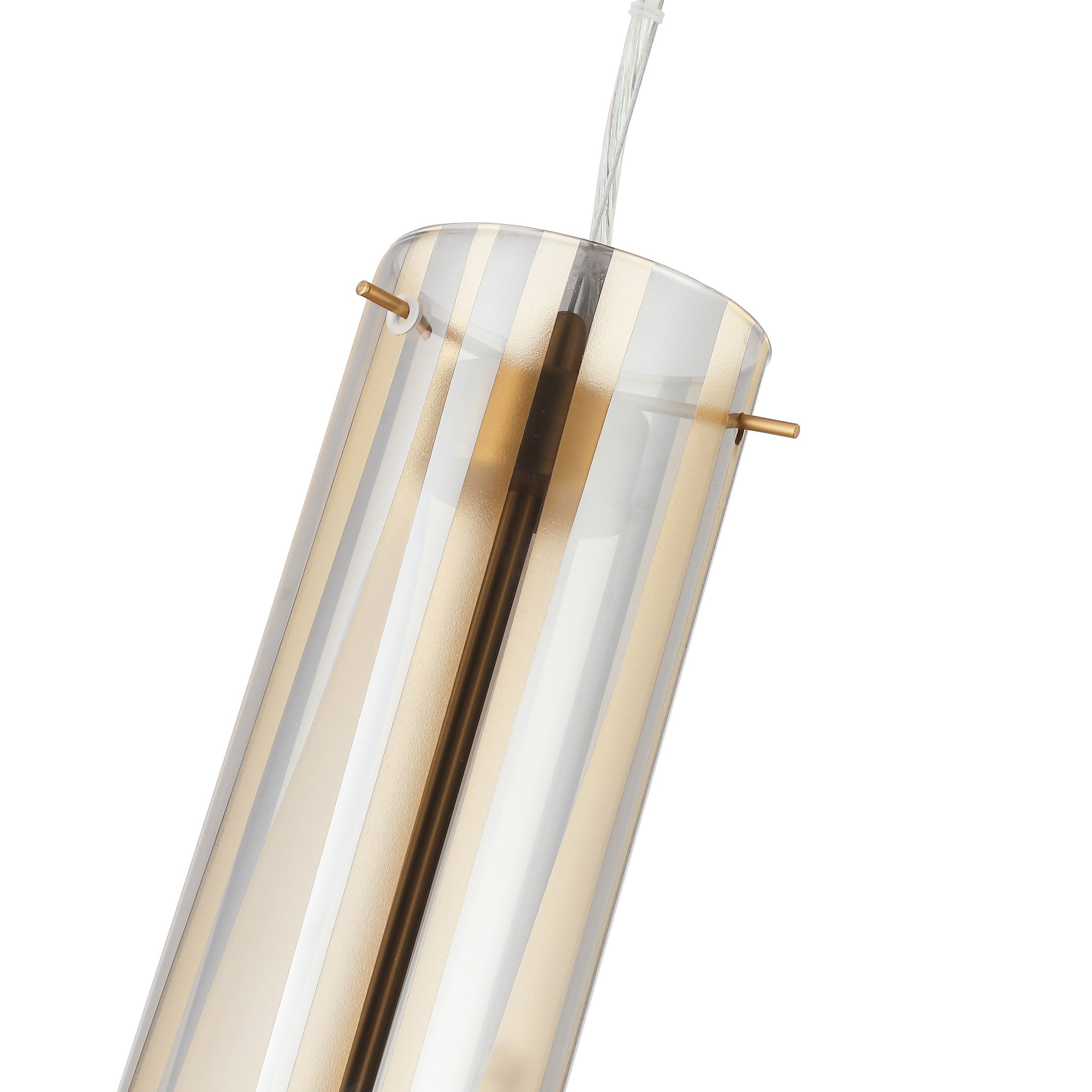 Chroman Empire 5 Light Tall Cylinder Pendant - Gold