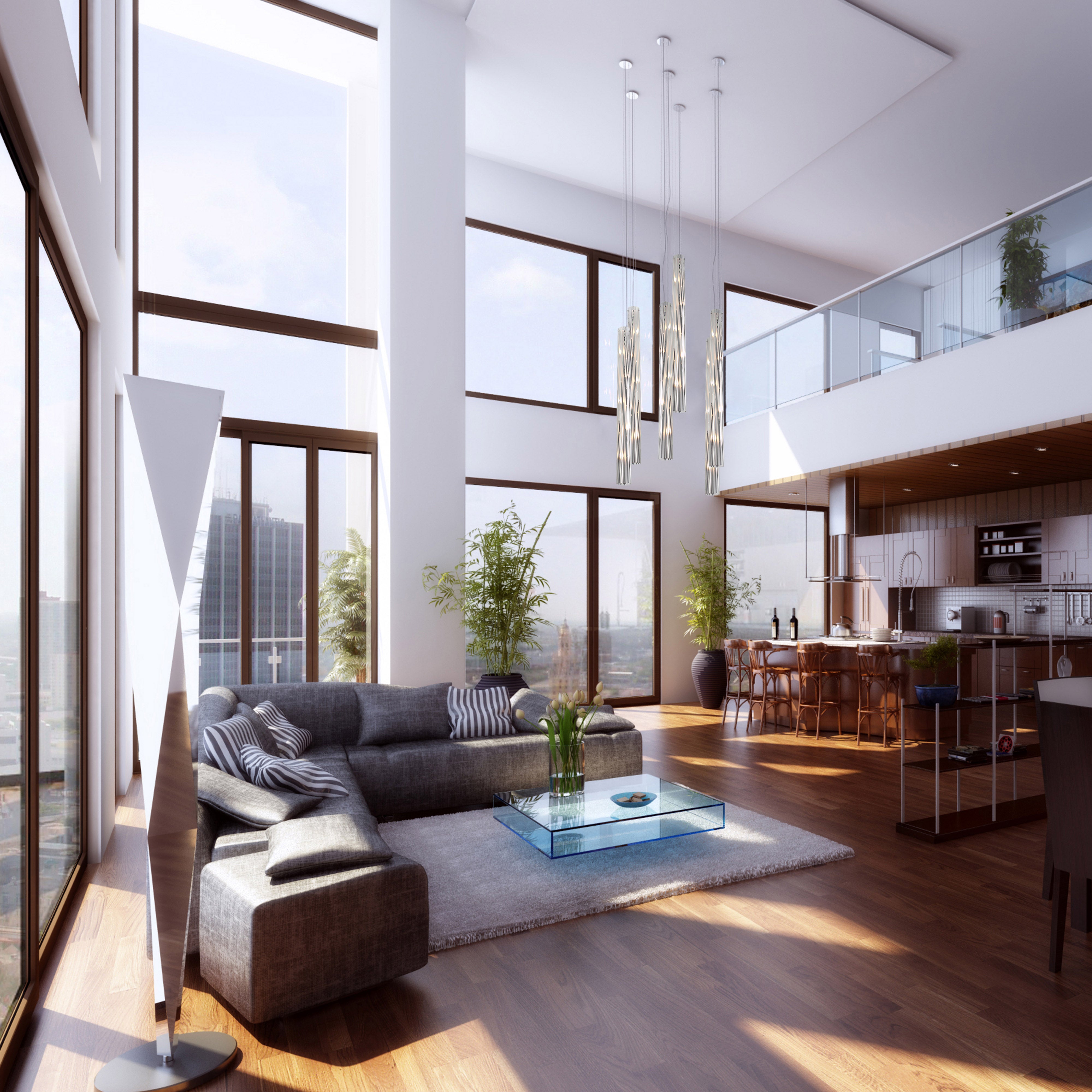 Chroman Empire 5-Light Tall Cylinder Pendant - Chrome