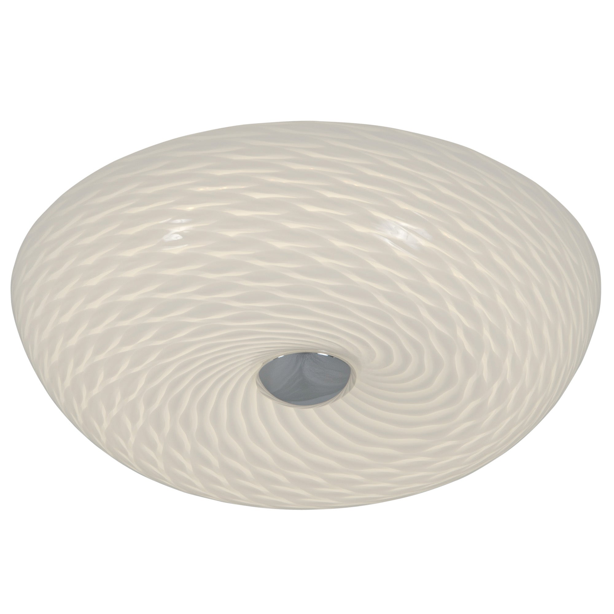 Swirled 2-Light Small Flush Mount - French Feather