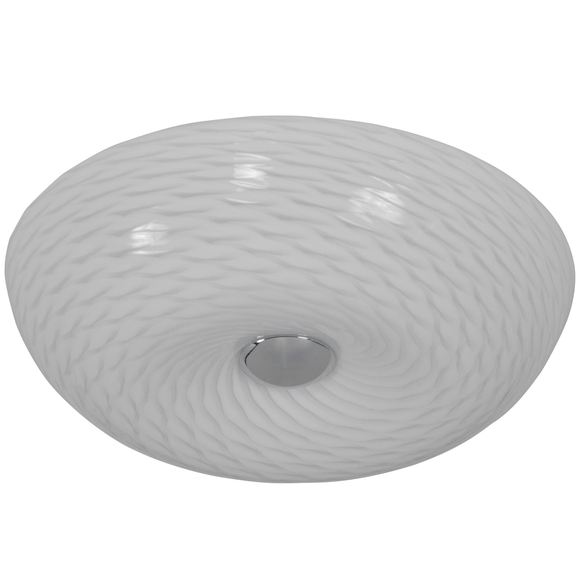 Swirled 2 Light Small Flush Mount - French Feather