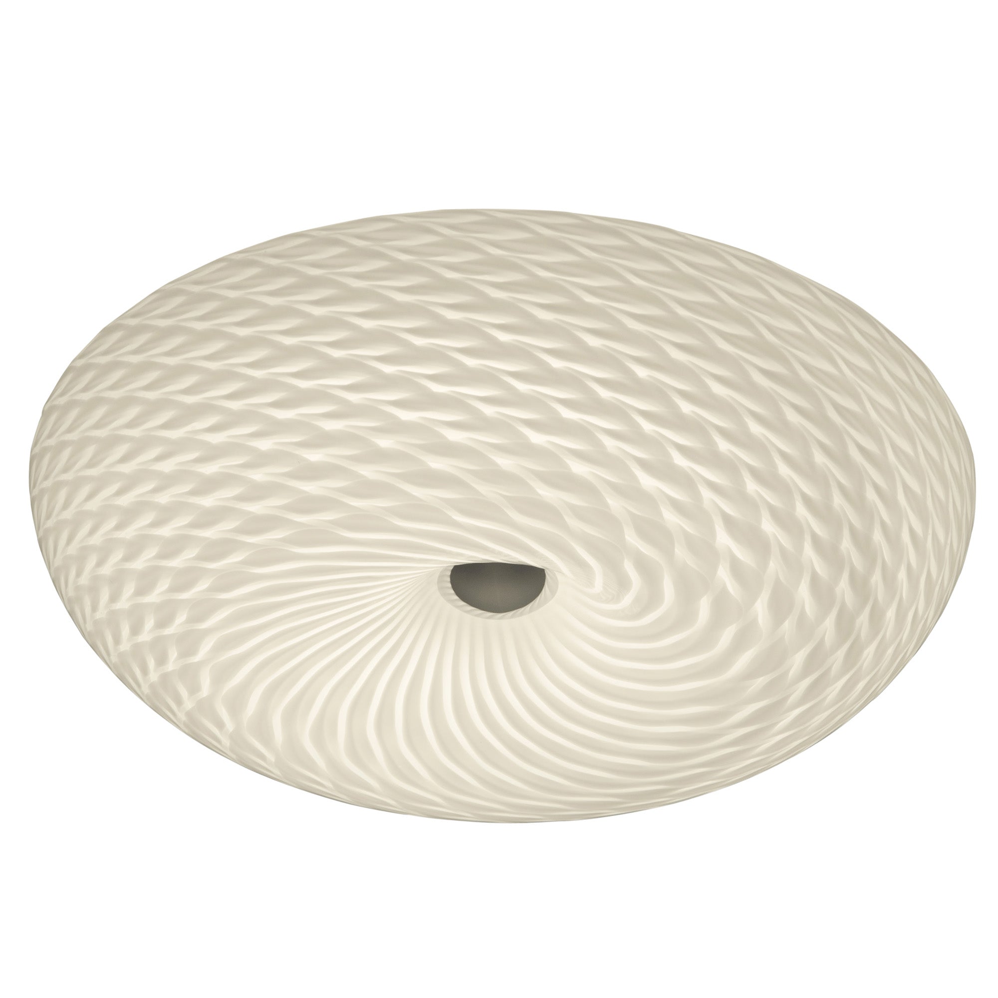 Swirled 2-Light Medium Flush Mount - French Feather