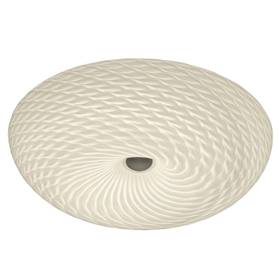 Swirled 2 Light Medium Flush Mount - French Feather