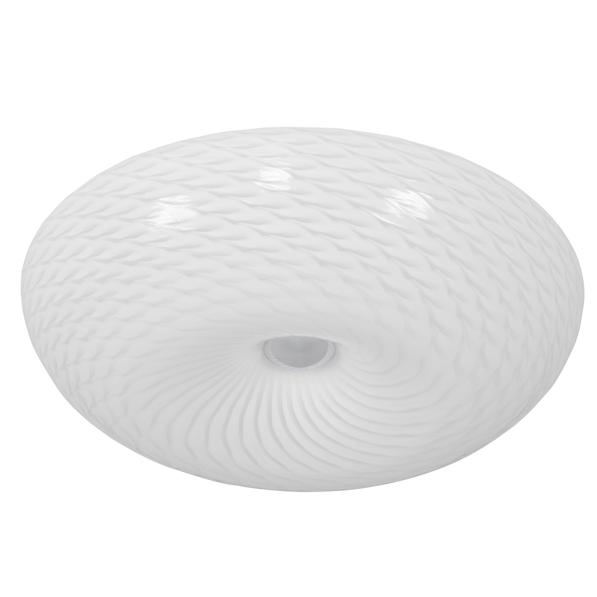 Swirled 2-Light Medium Flush Mount - French Feather
