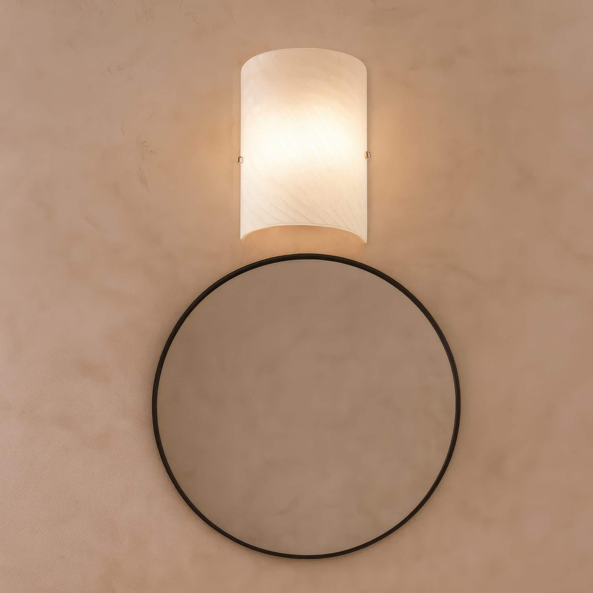 Swirled 2 Light Sconce - Chrome