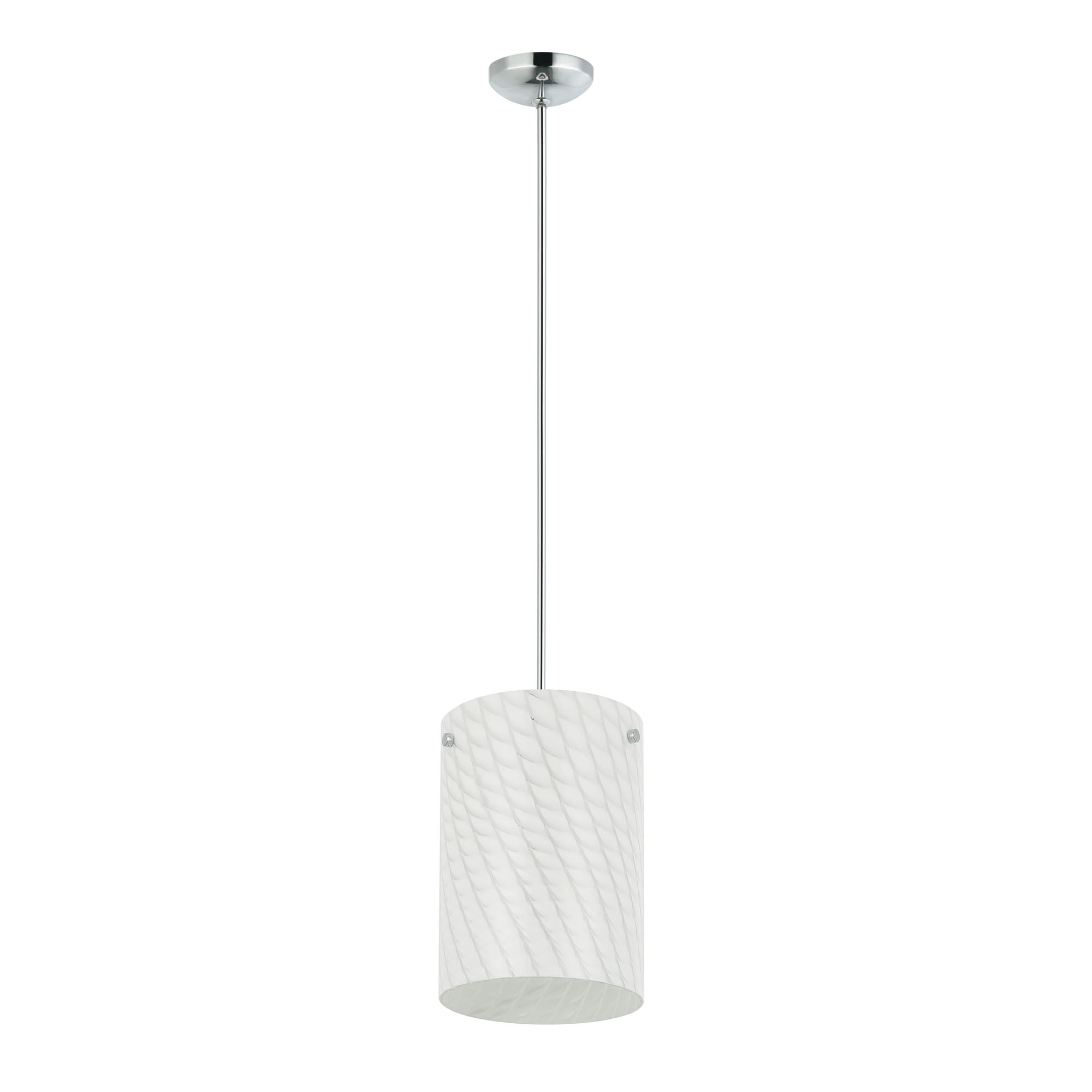 Swirled AC1692 1-Lt Pendant Light - Chrome