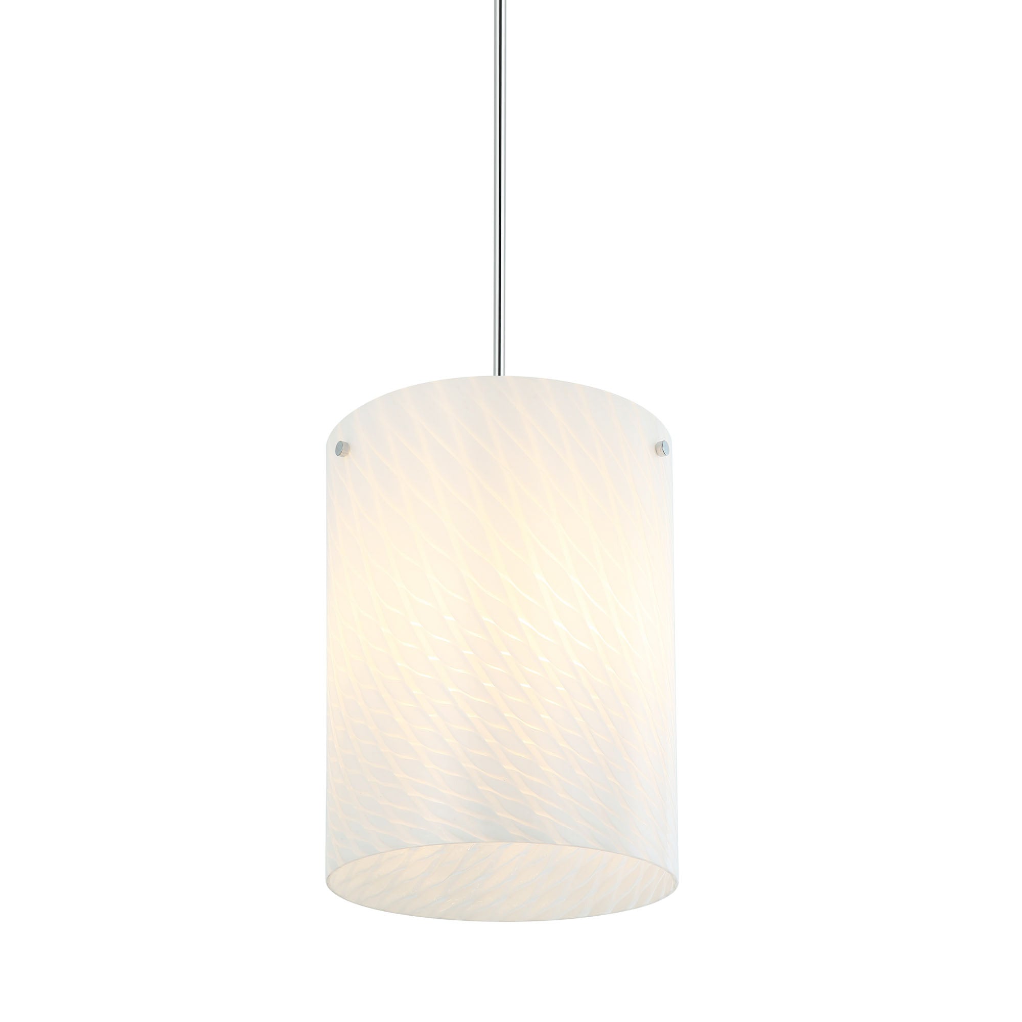 Swirled 3-Light Pendant - Chrome
