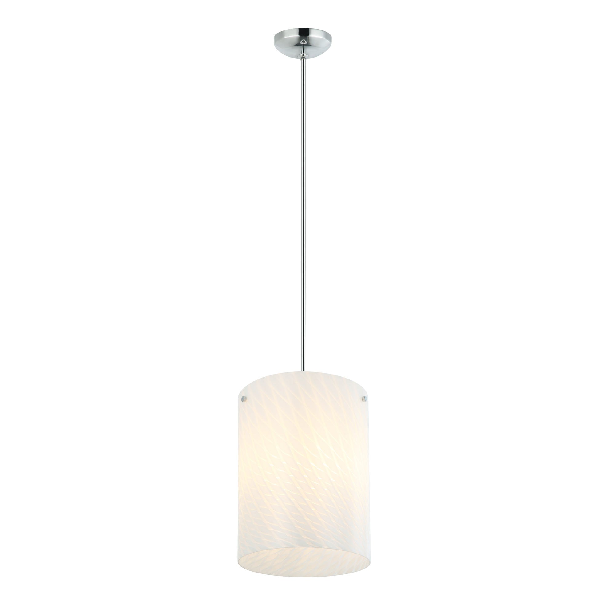 Swirled 3-Light Pendant - Chrome