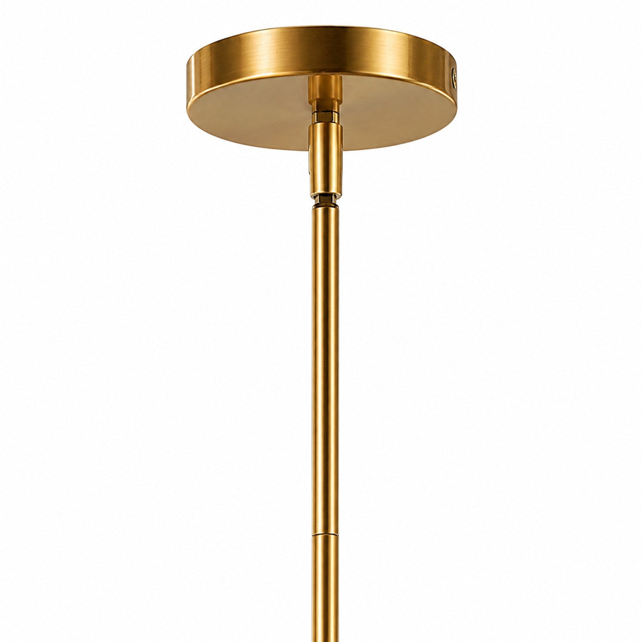 Foxwich Modern Industrial Brushed Brass Pendant