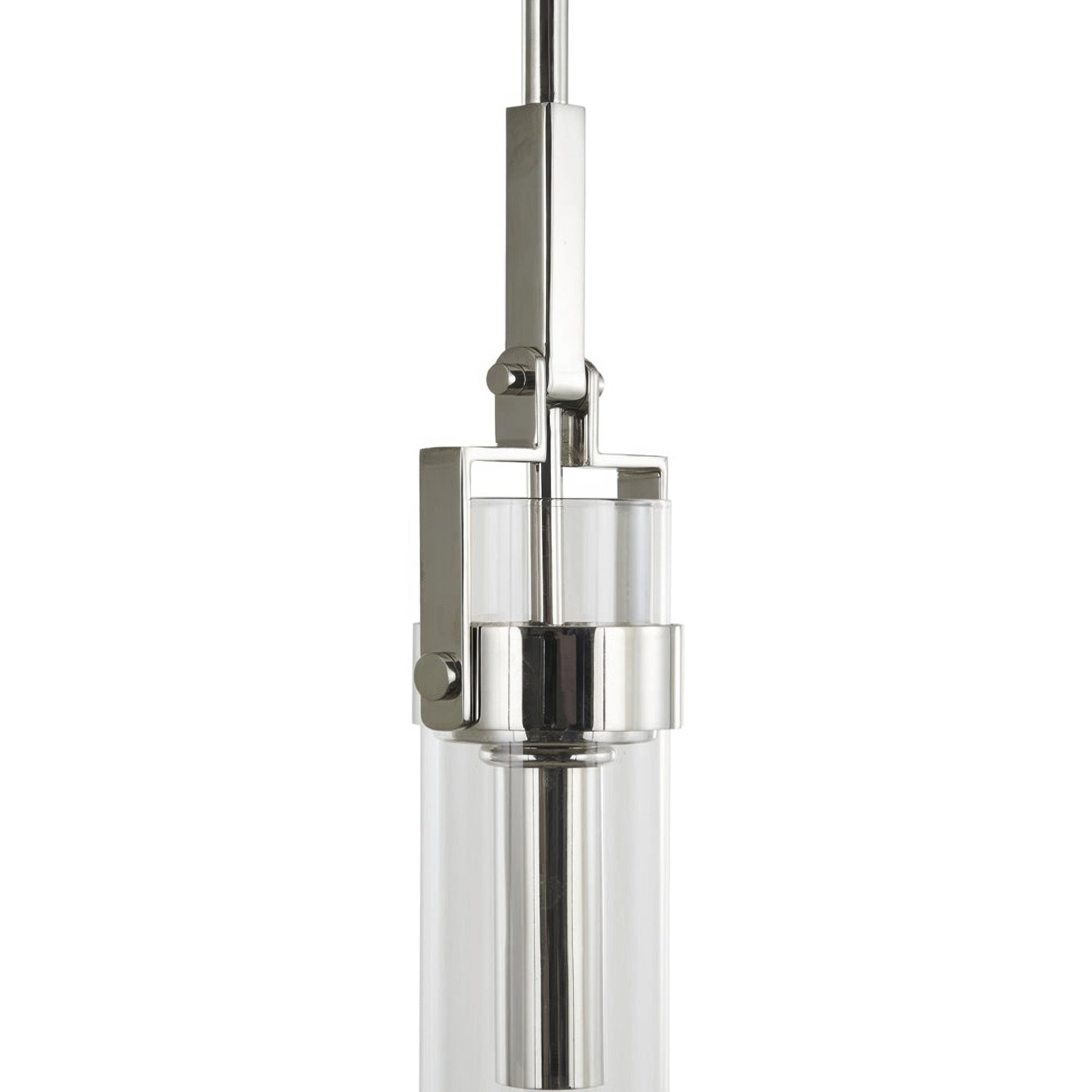Foxwich Modern Industrial Polished Nickel Pendant
