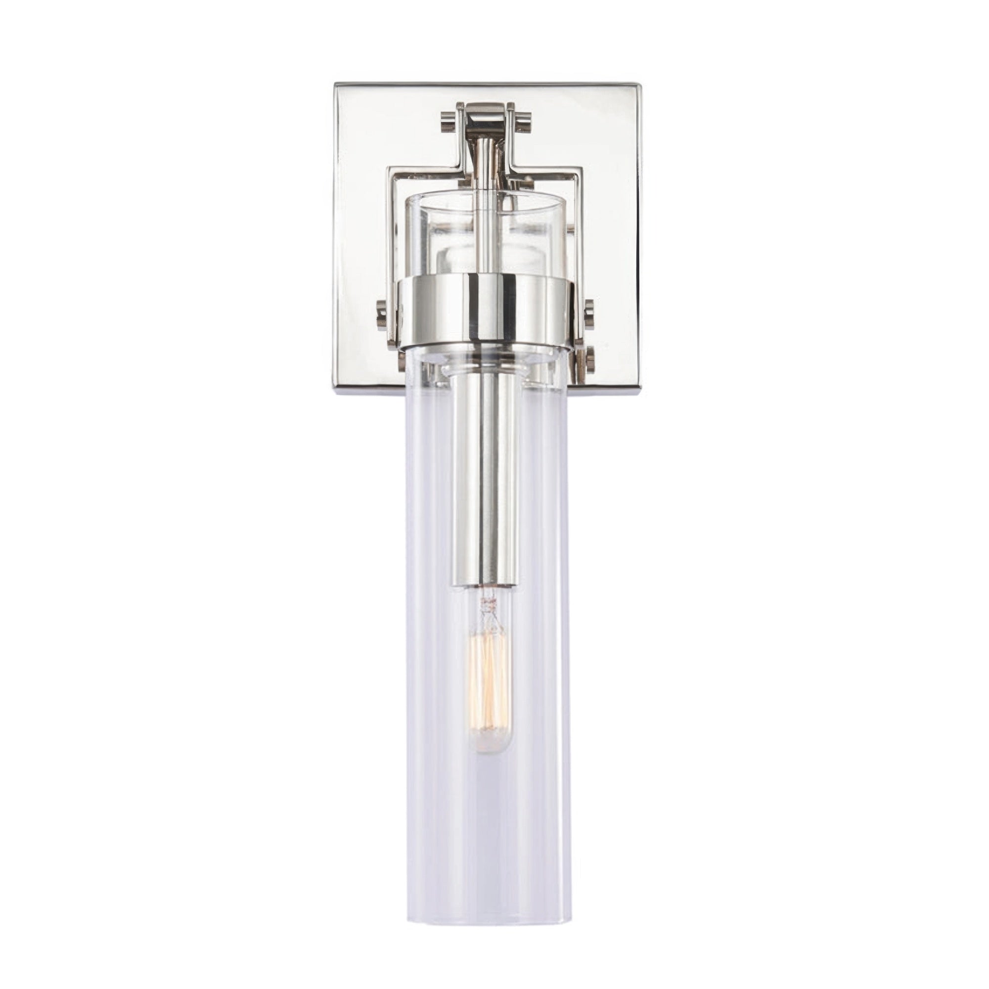 Foxwich Modern Industrial Polished Nickel Wall Light