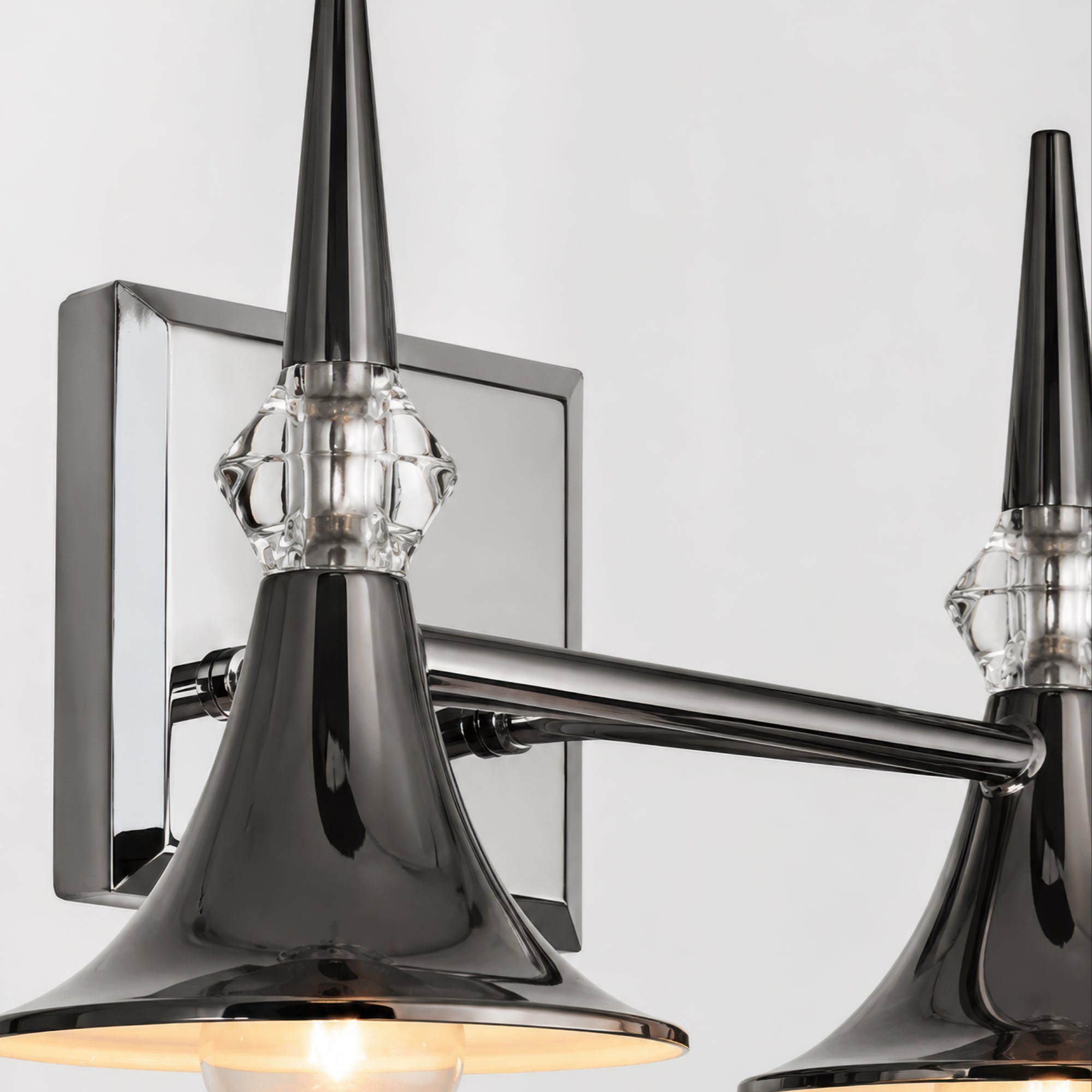 Tromba Tailored Black Chrome Two Light Bath Vanity