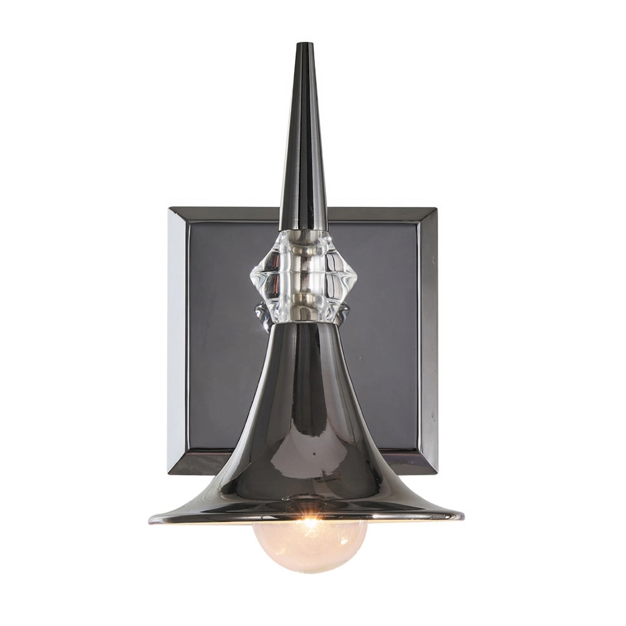Tromba Tailored Black Chrome Wall Sconce