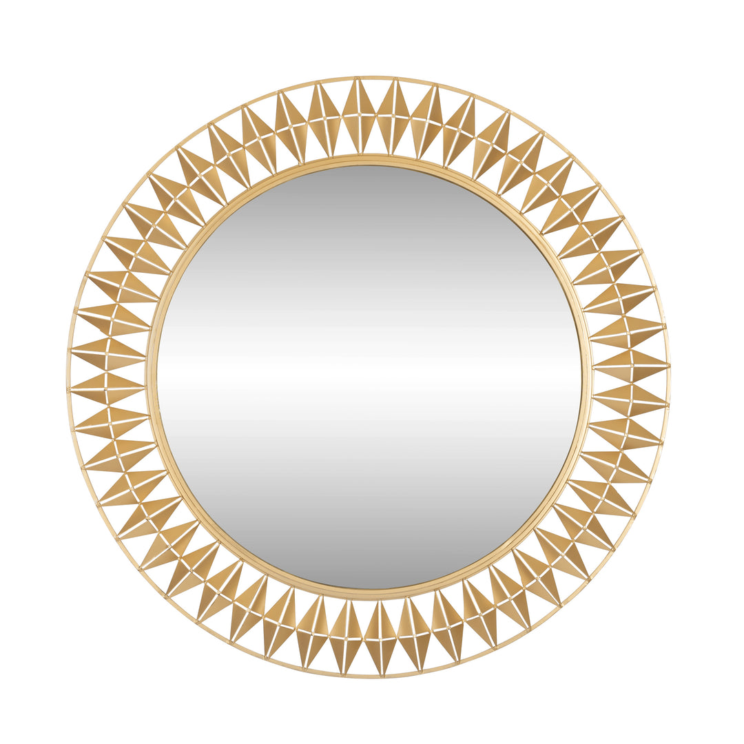 Forever 342A01FG Round Mirror - French Gold