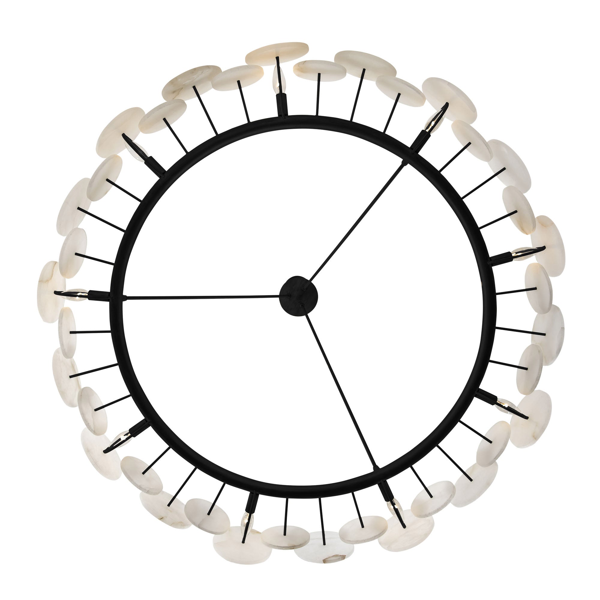 Cosmos 370C09MB 9-Light Chandelier - Matte Black