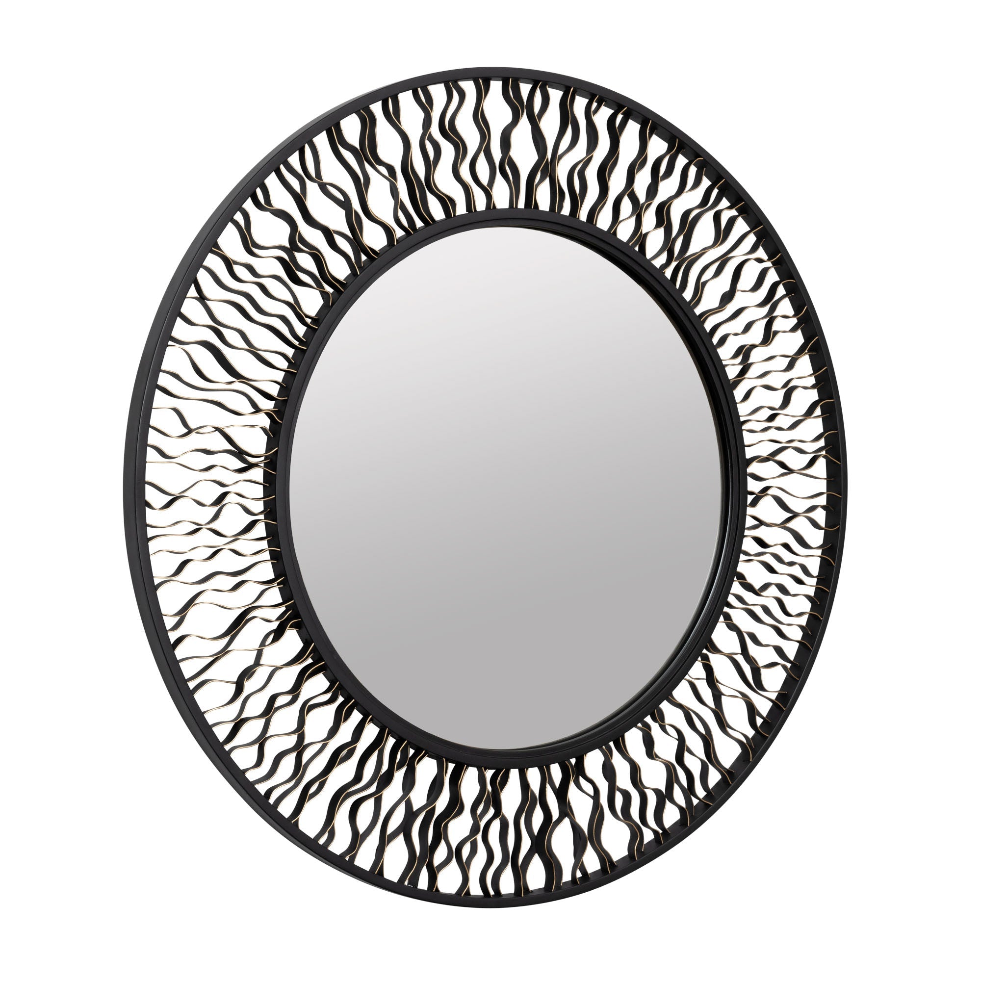 Estela 380MI30AMBFG Mirror - Matte Black/French Gold
