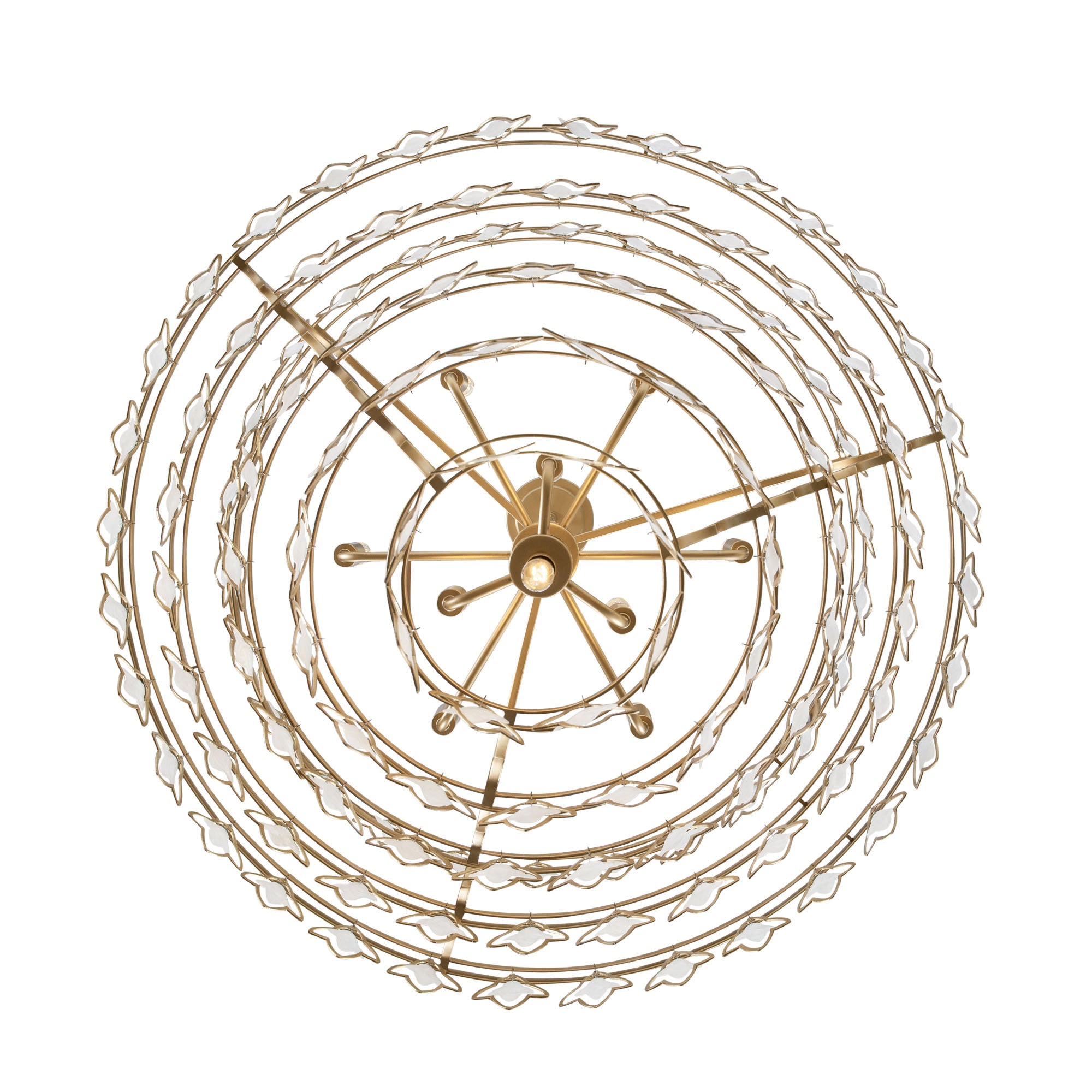 Fleur 386C10FG 10-Light Chandelier - French Gold