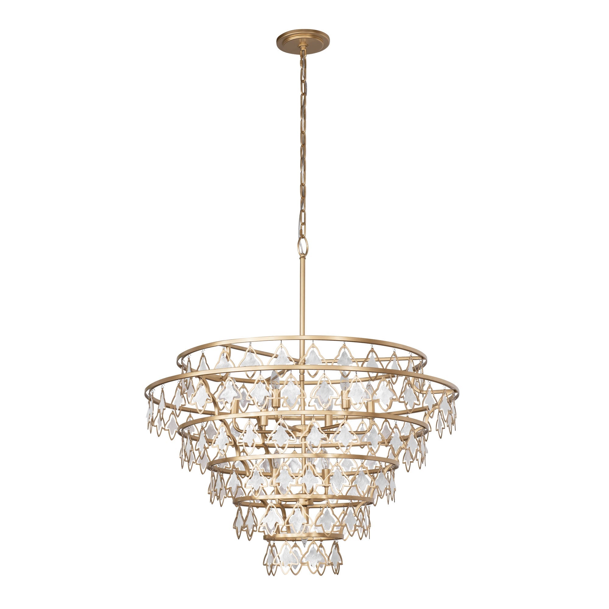 Fleur 386C10FG 10-Light Chandelier - French Gold