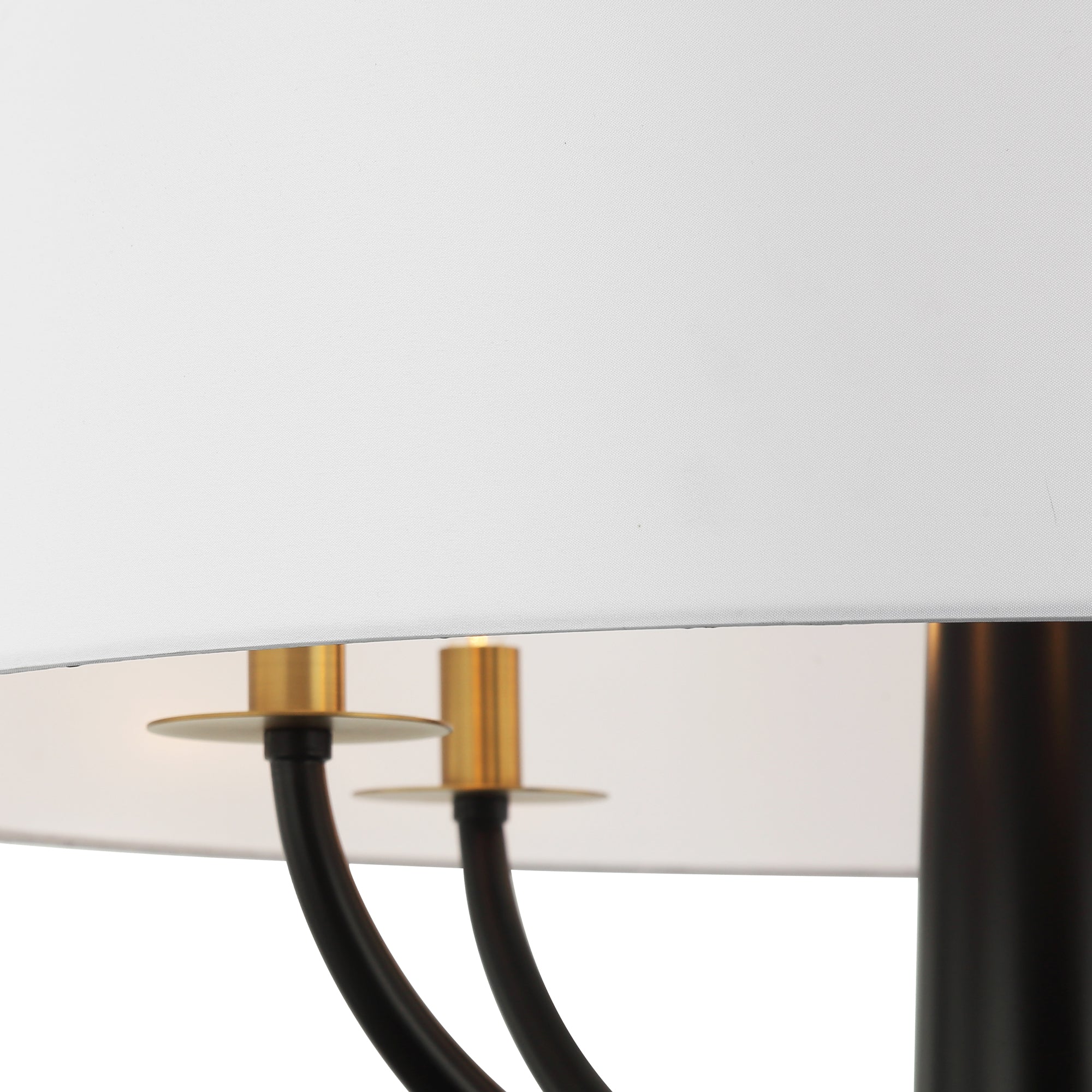 Patchwork 503P05BLSB 5-Light Pendant Light - Black/Satin Brass