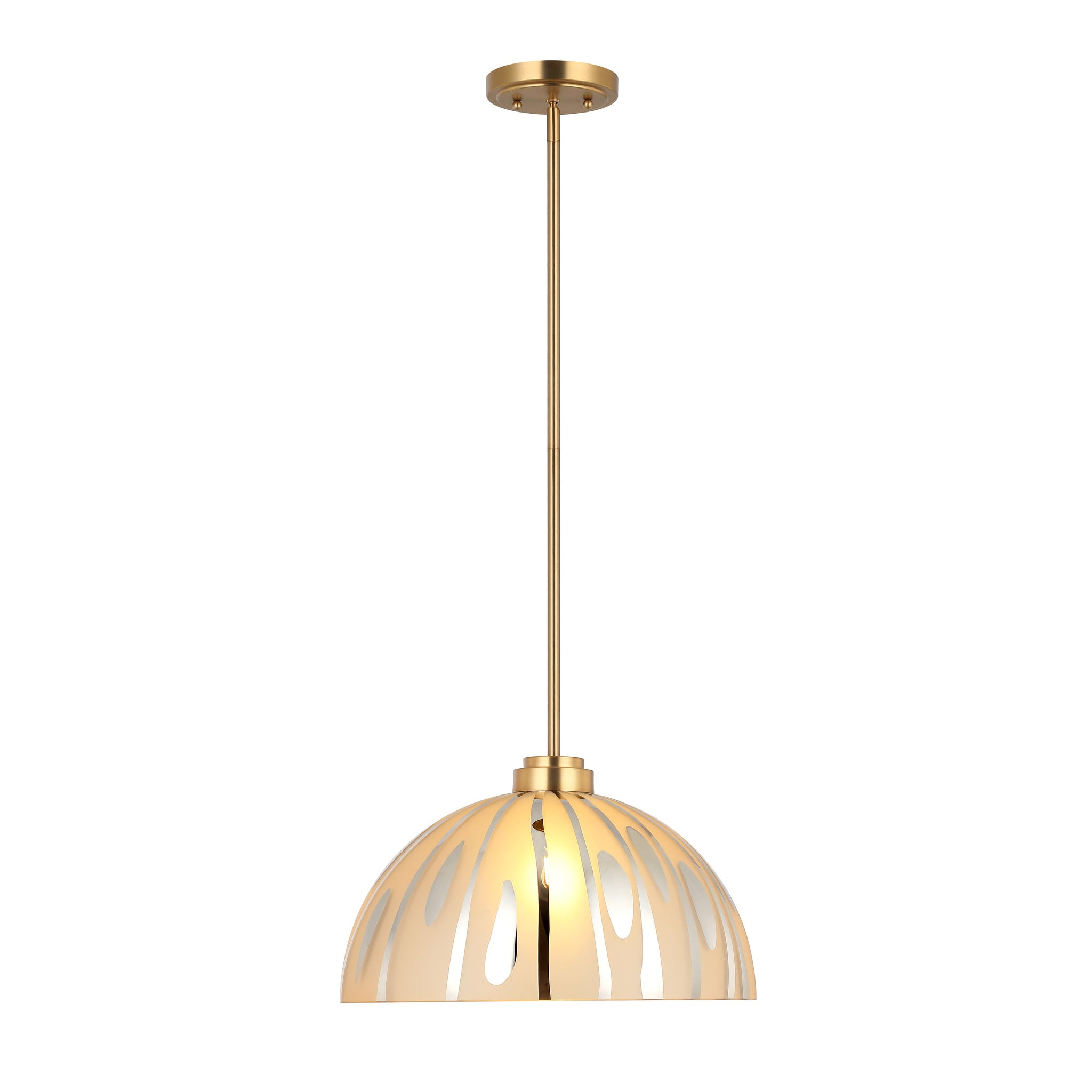 Chroman Empire 1 Light 16 in Dome Pendant - Gold