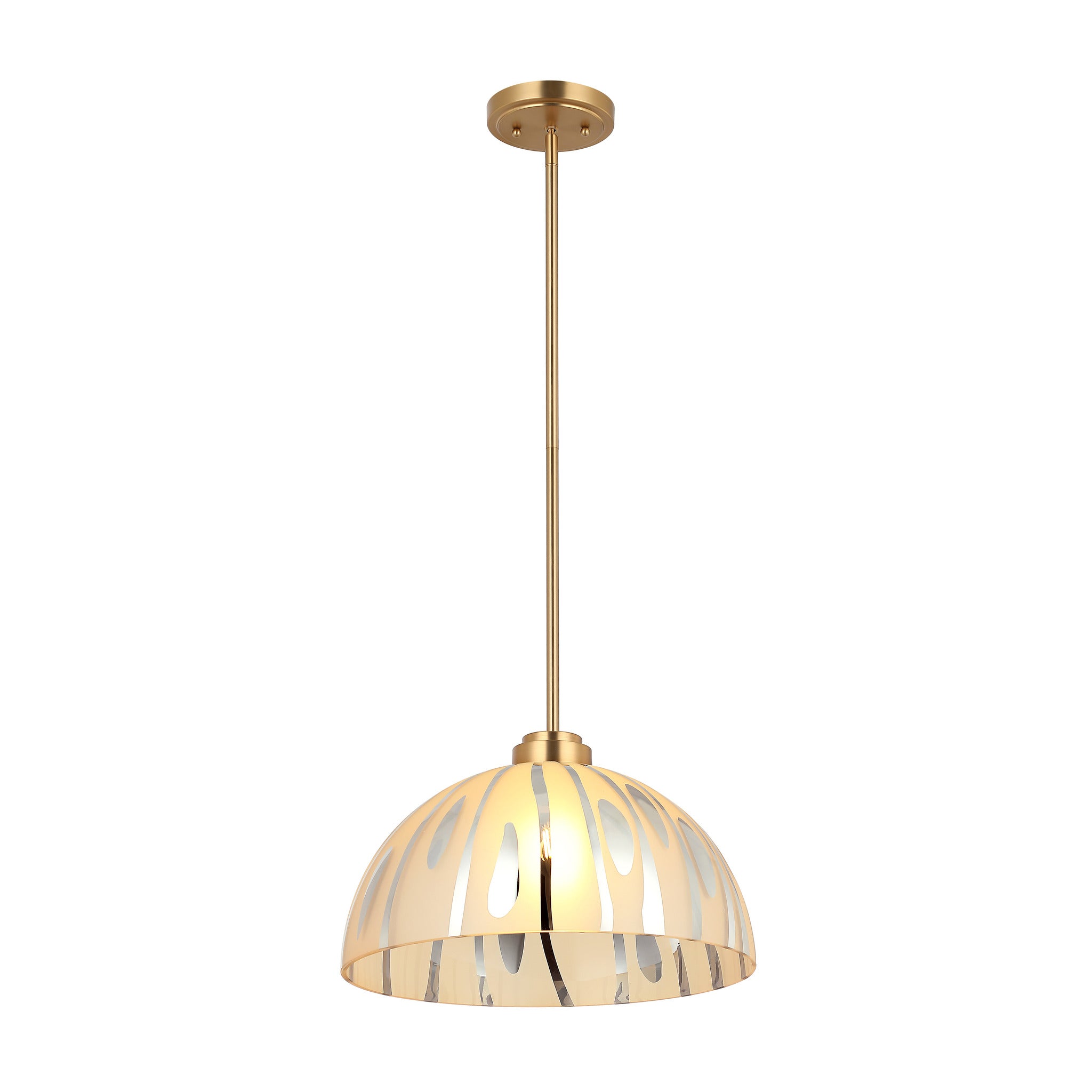 Chroman Empire 1 Light 16 in Dome Pendant - Gold